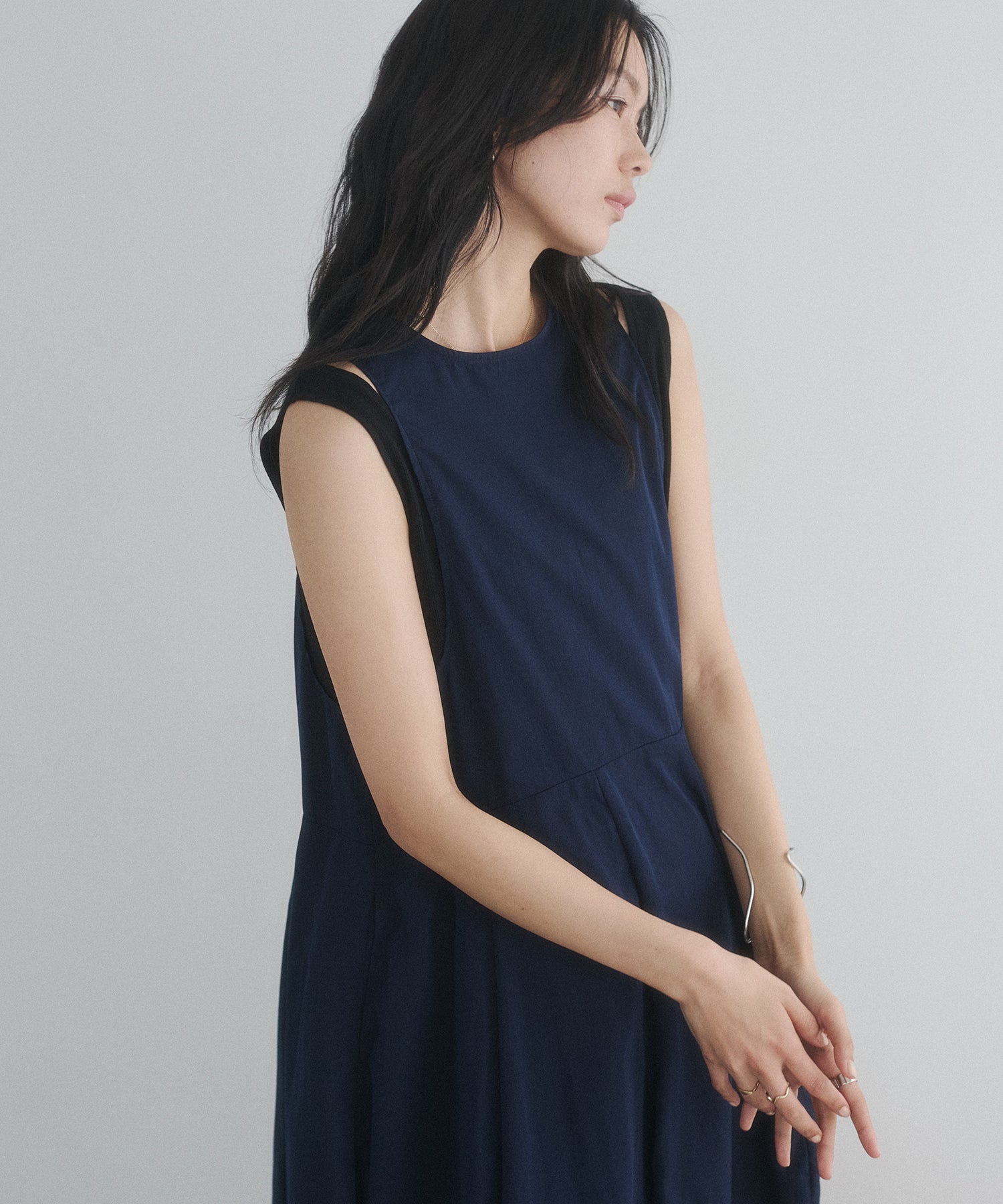 RIBBED BALLOON DRESS