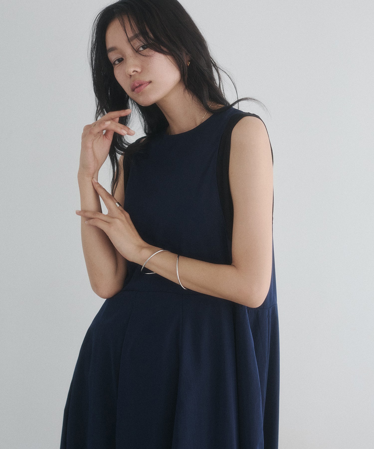 RIBBED BALLOON DRESS