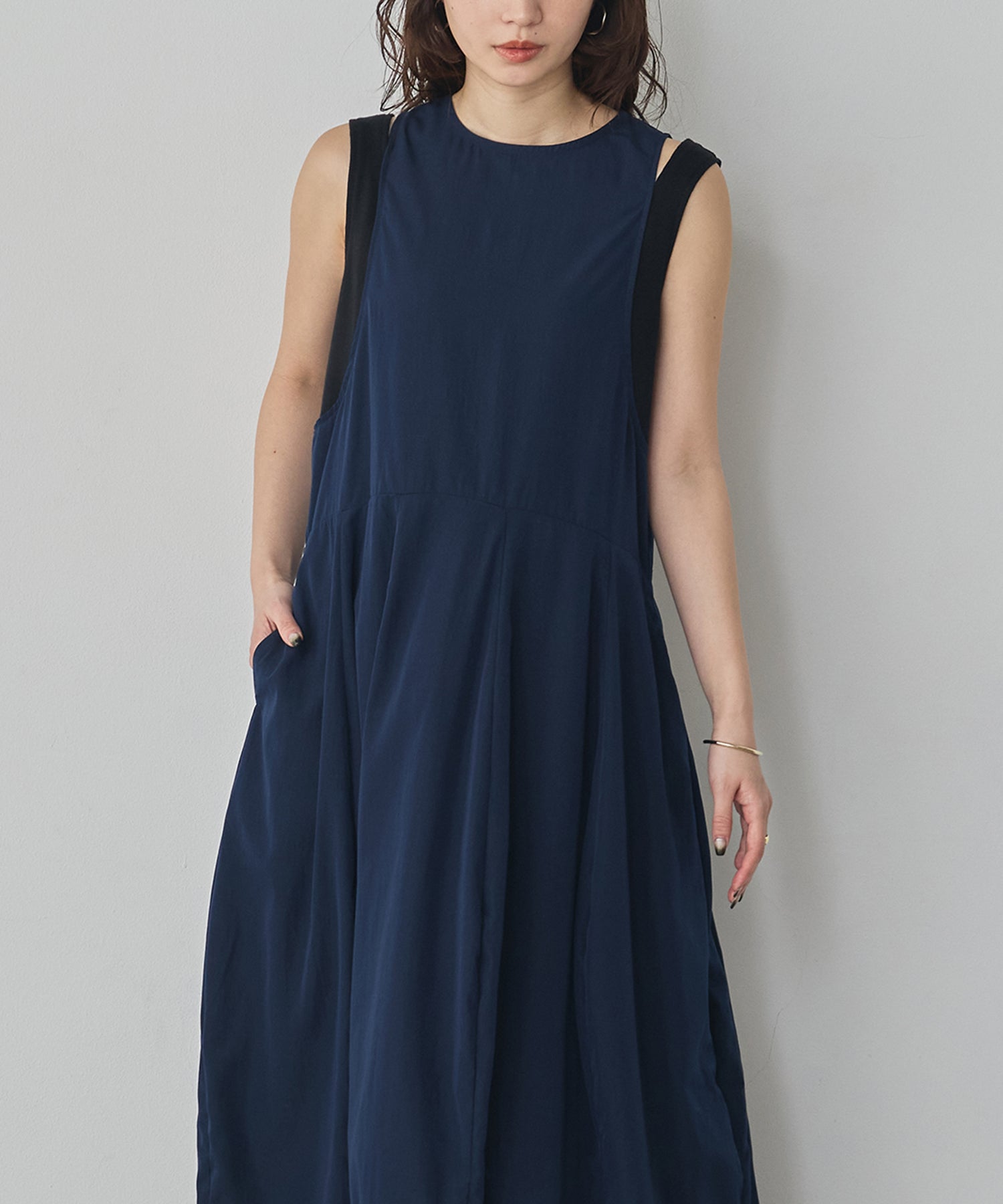 RIBBED BALLOON DRESS