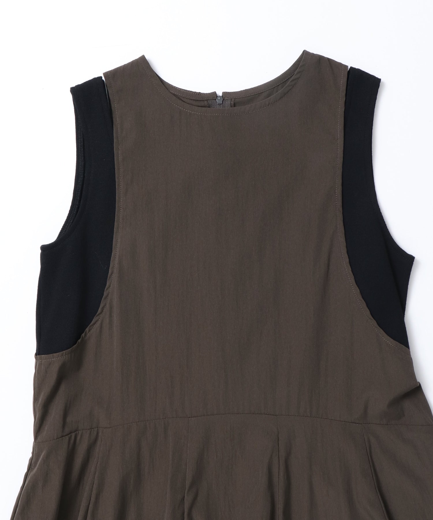 RIBBED BALLOON DRESS