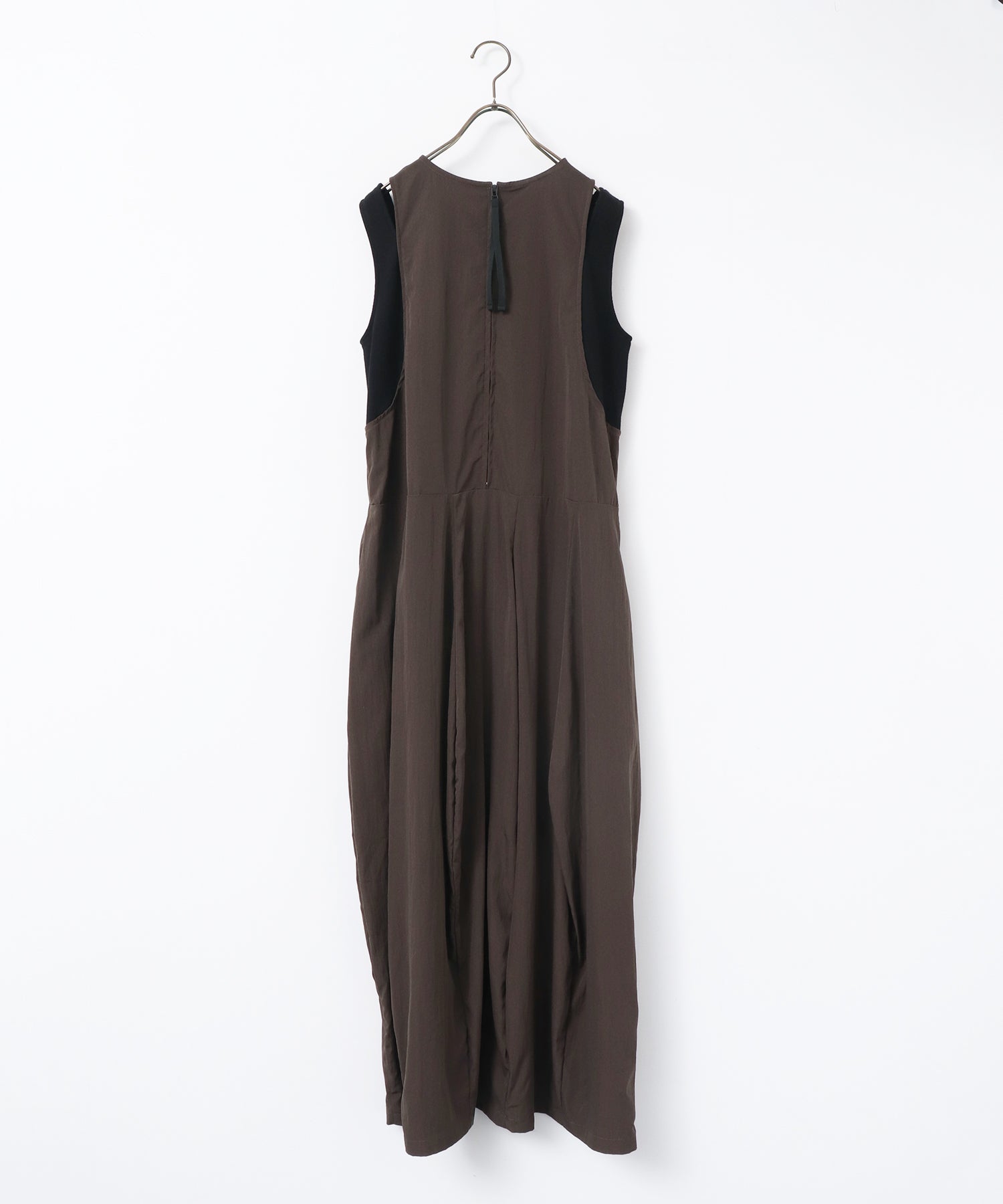 RIBBED BALLOON DRESS