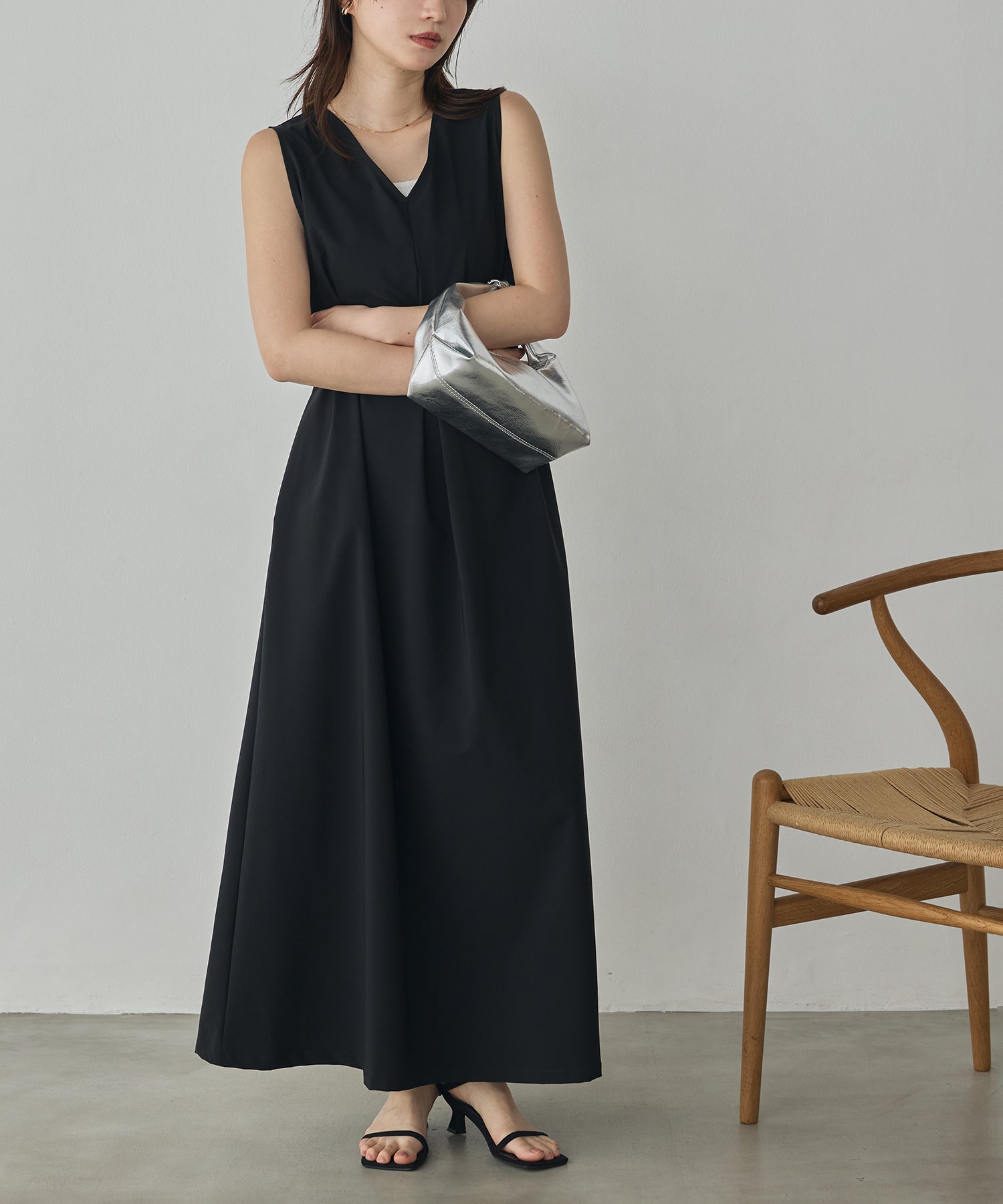 [PRE-ORDER][ICE-TOUCH] THICK-KNIT 2-WAY A-LINE DRESS