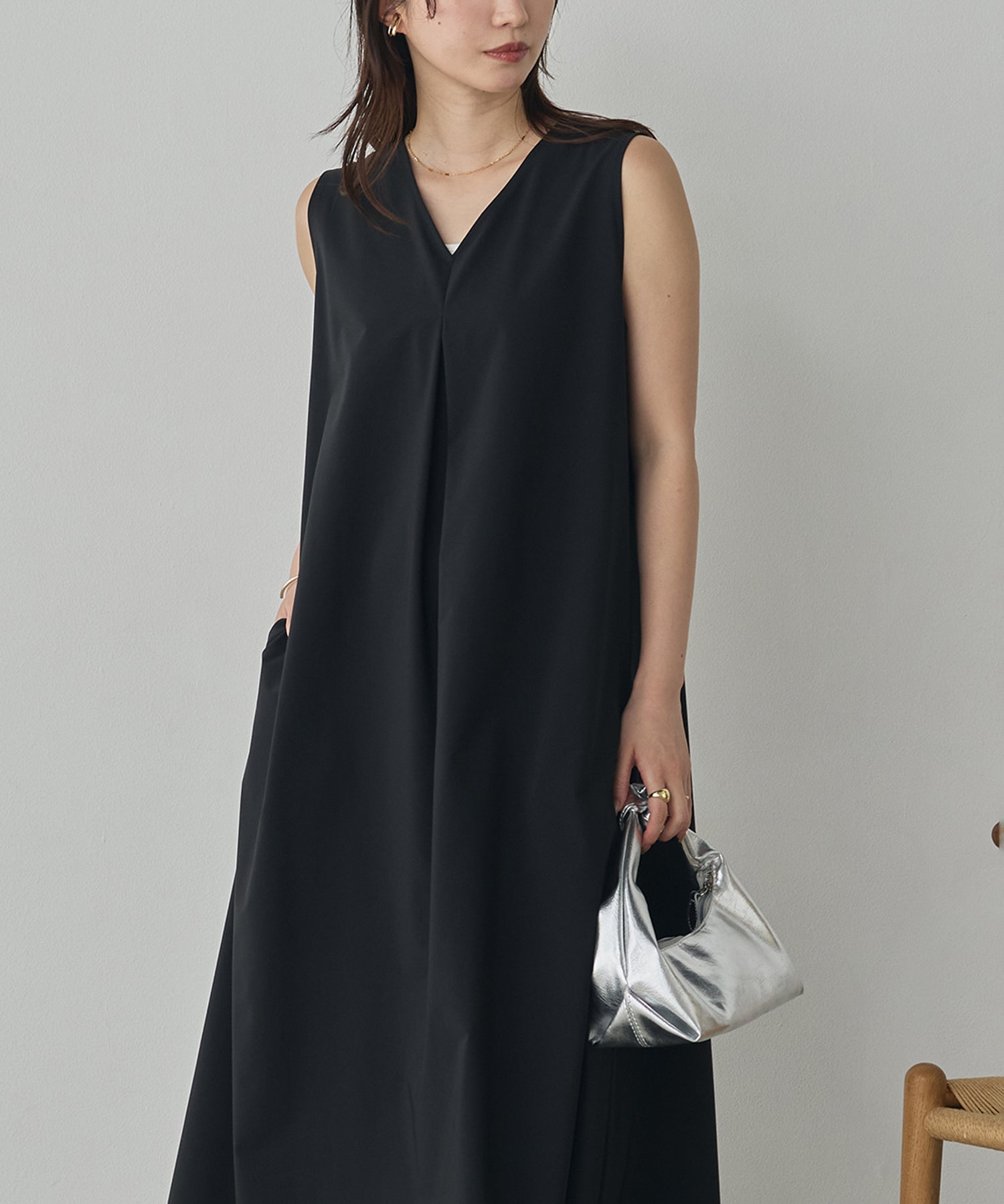 [PRE-ORDER][ICE-TOUCH] THICK-KNIT 2-WAY A-LINE DRESS