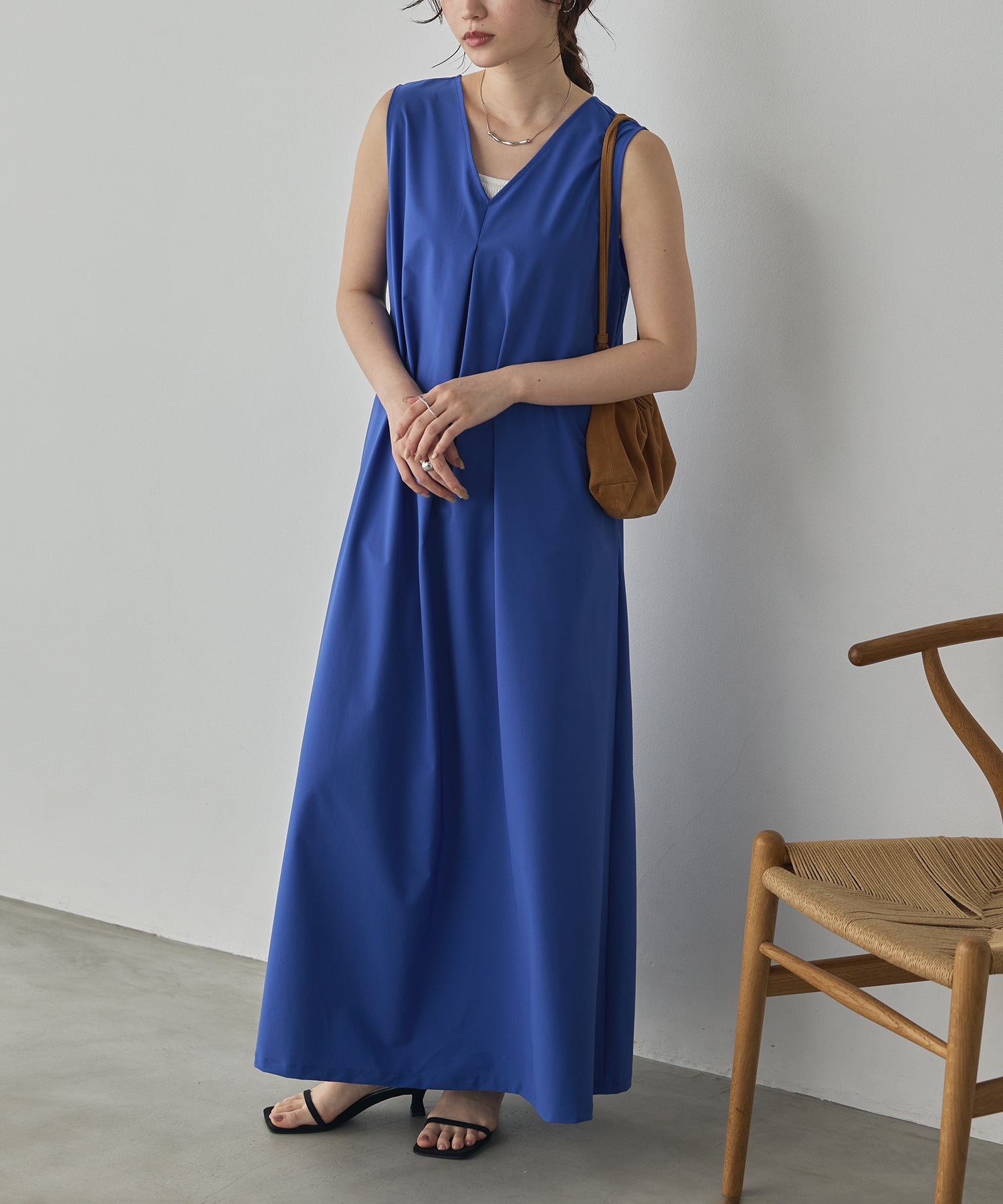 [PRE-ORDER][ICE-TOUCH] THICK-KNIT 2-WAY A-LINE DRESS
