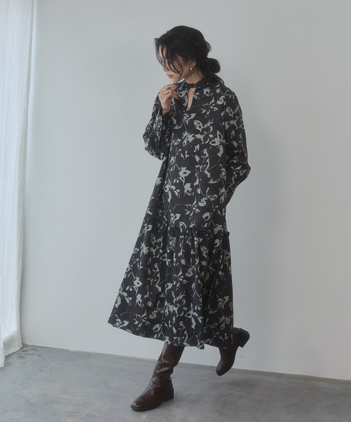 GEORGETTE PRINTED ONE-PIECE