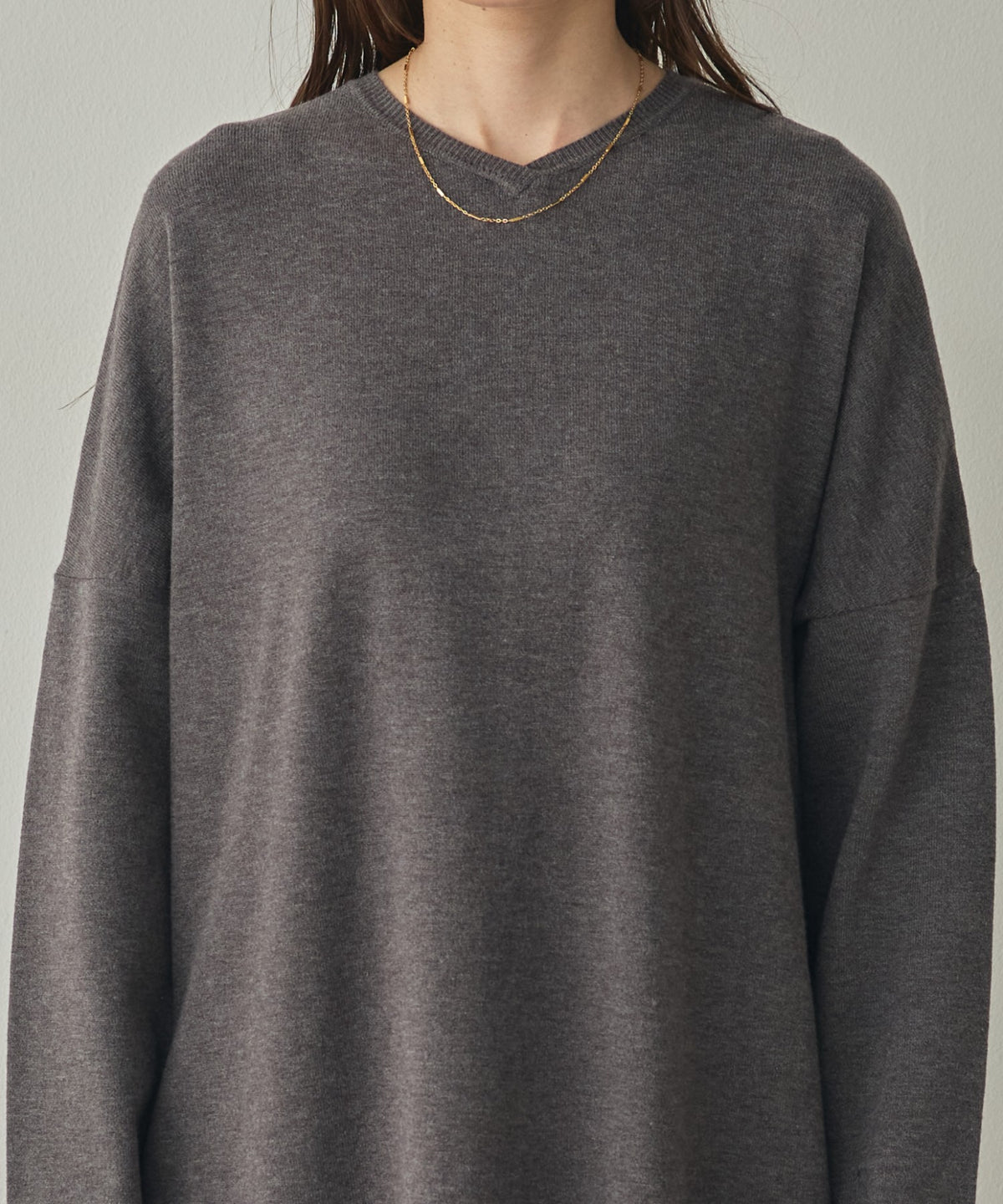 [ANTI-STATIC] YAWAMOCHI YARN OVER-DOLMAN KNIT DRESS