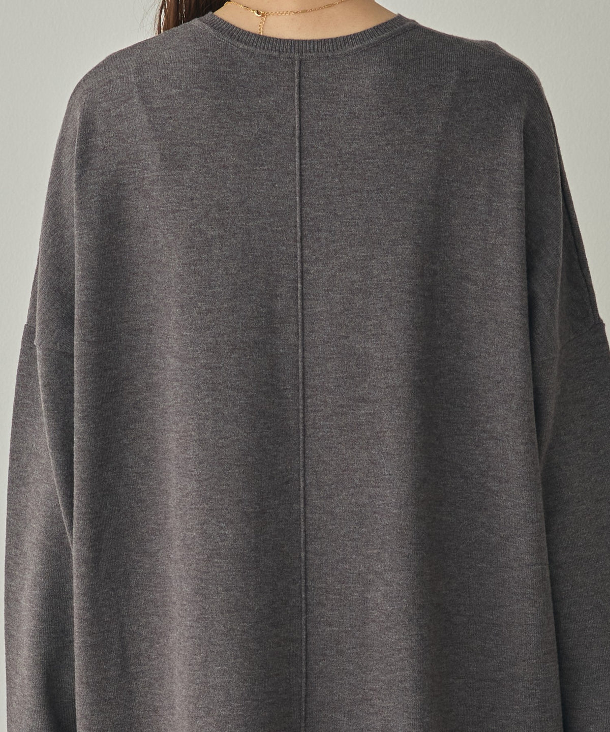 [ANTI-STATIC] YAWAMOCHI YARN OVER-DOLMAN KNIT DRESS