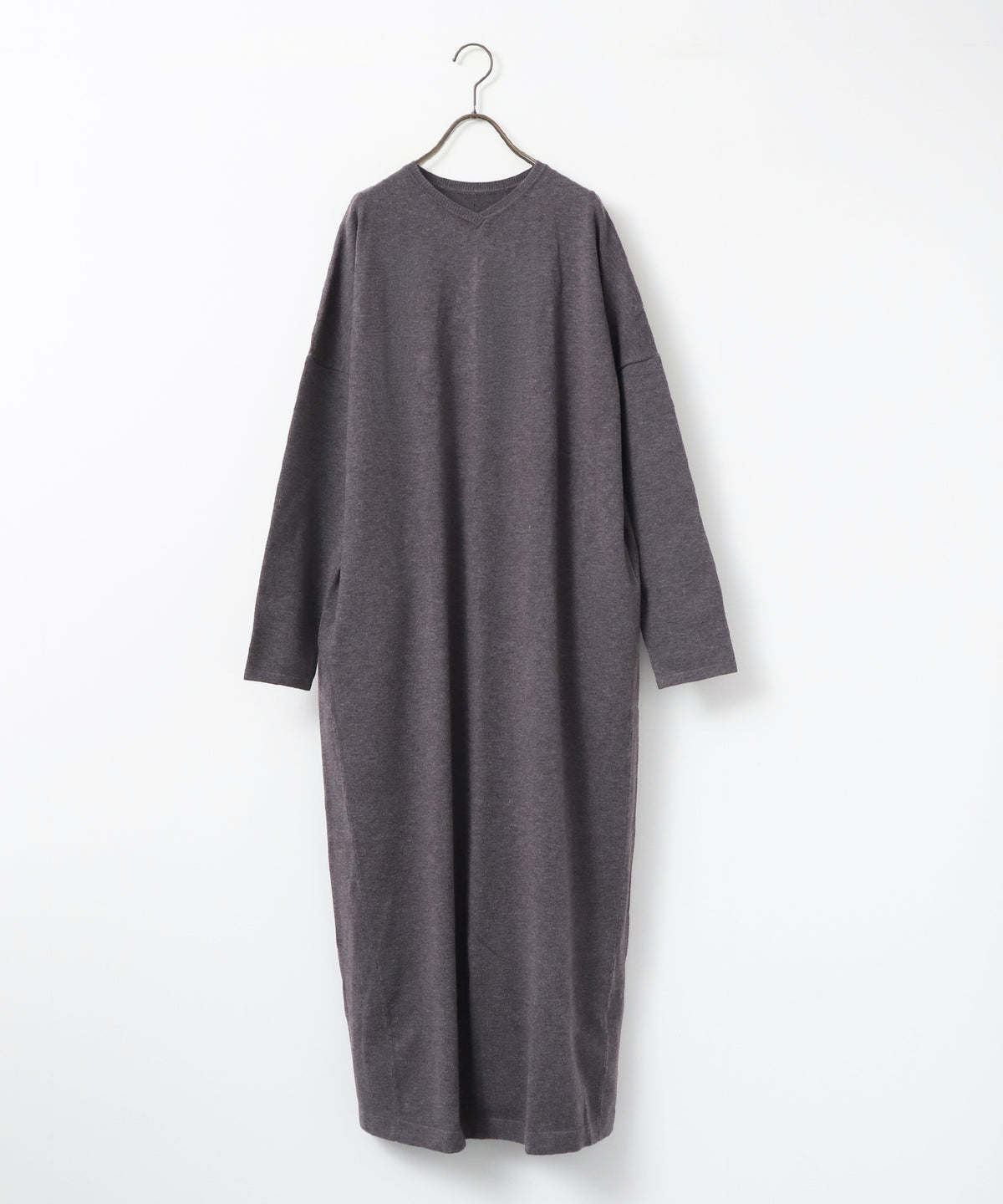 [ANTI-STATIC] YAWAMOCHI YARN OVER-DOLMAN KNIT DRESS