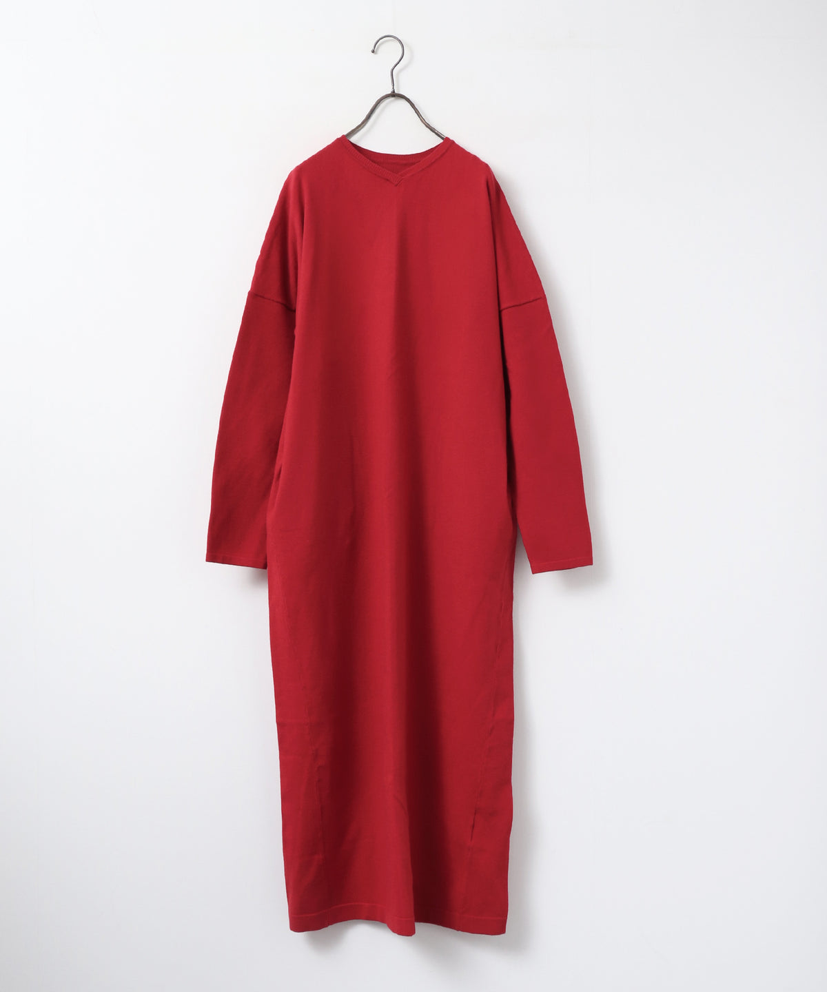[ANTI-STATIC] YAWAMOCHI YARN OVER-DOLMAN KNIT DRESS