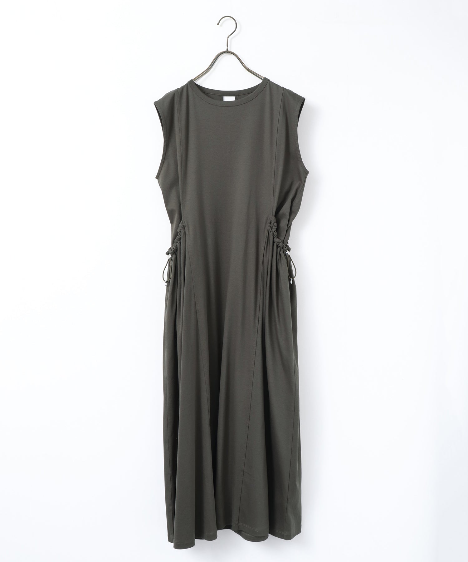 COMPACT SMOOTH DRAWSTRING DESIGN DRESS