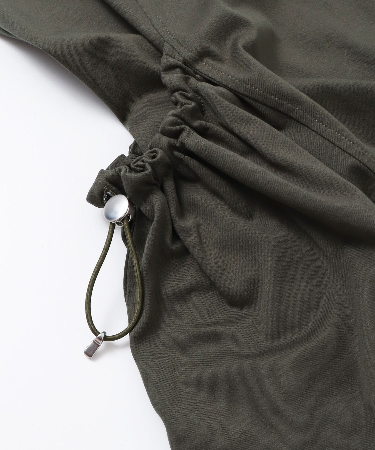 COMPACT SMOOTH DRAWSTRING DESIGN DRESS