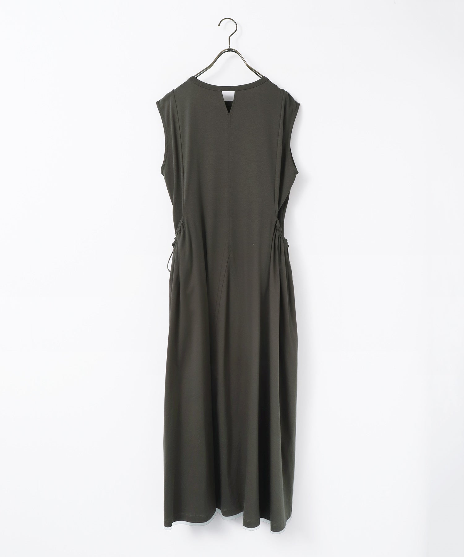 COMPACT SMOOTH DRAWSTRING DESIGN DRESS