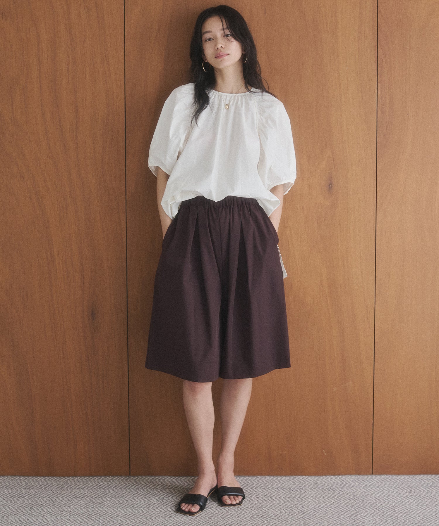 [ICE TOUCH] PLEATED SHORTS