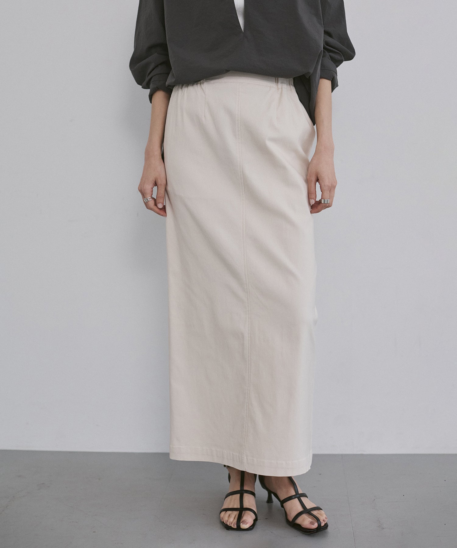 [STRETCH] 2WAY STRETCH BARILAC TIGHT SKIRT