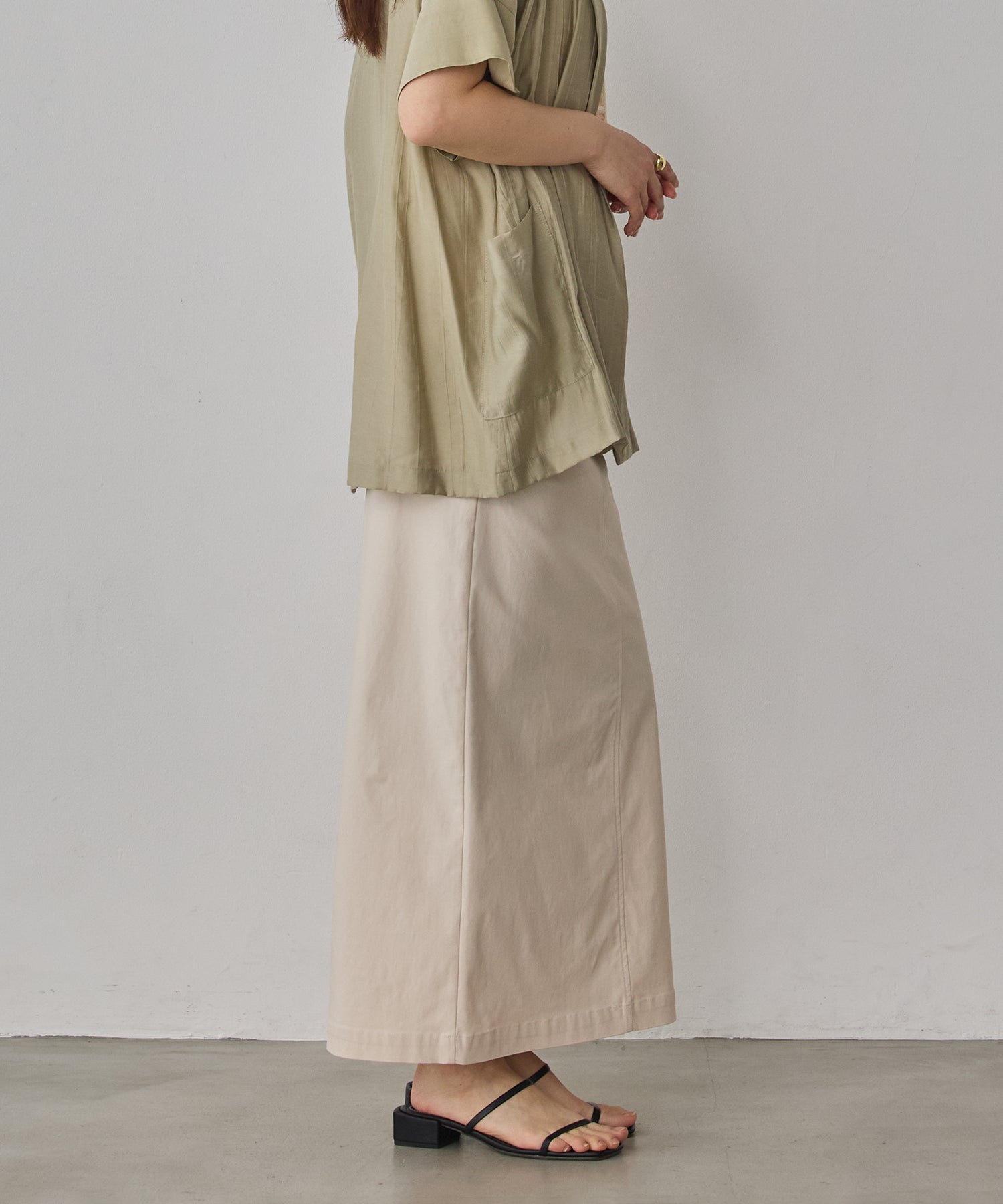 [STRETCH] 2WAY STRETCH BARILAC TIGHT SKIRT