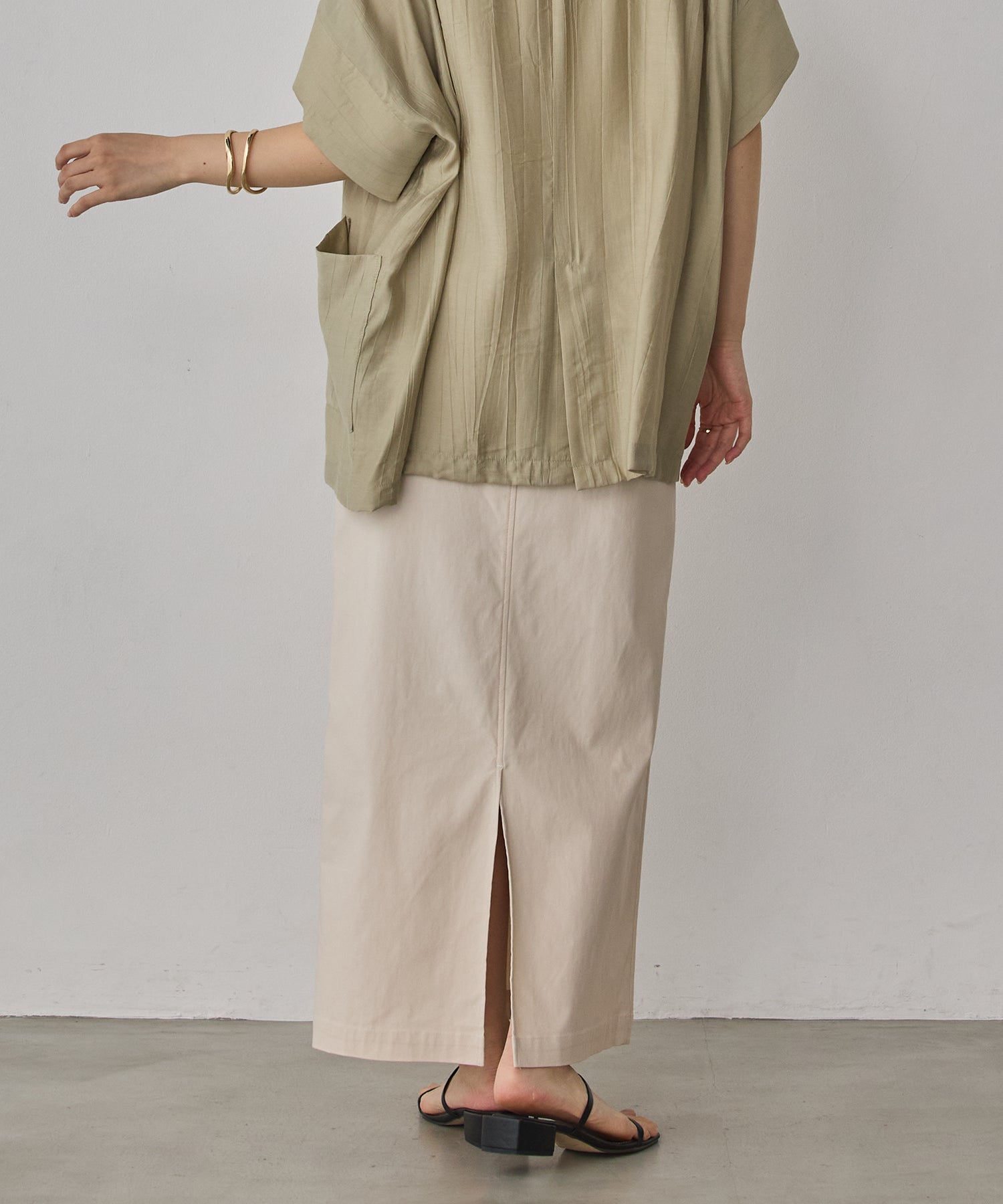 [STRETCH] 2WAY STRETCH BARILAC TIGHT SKIRT