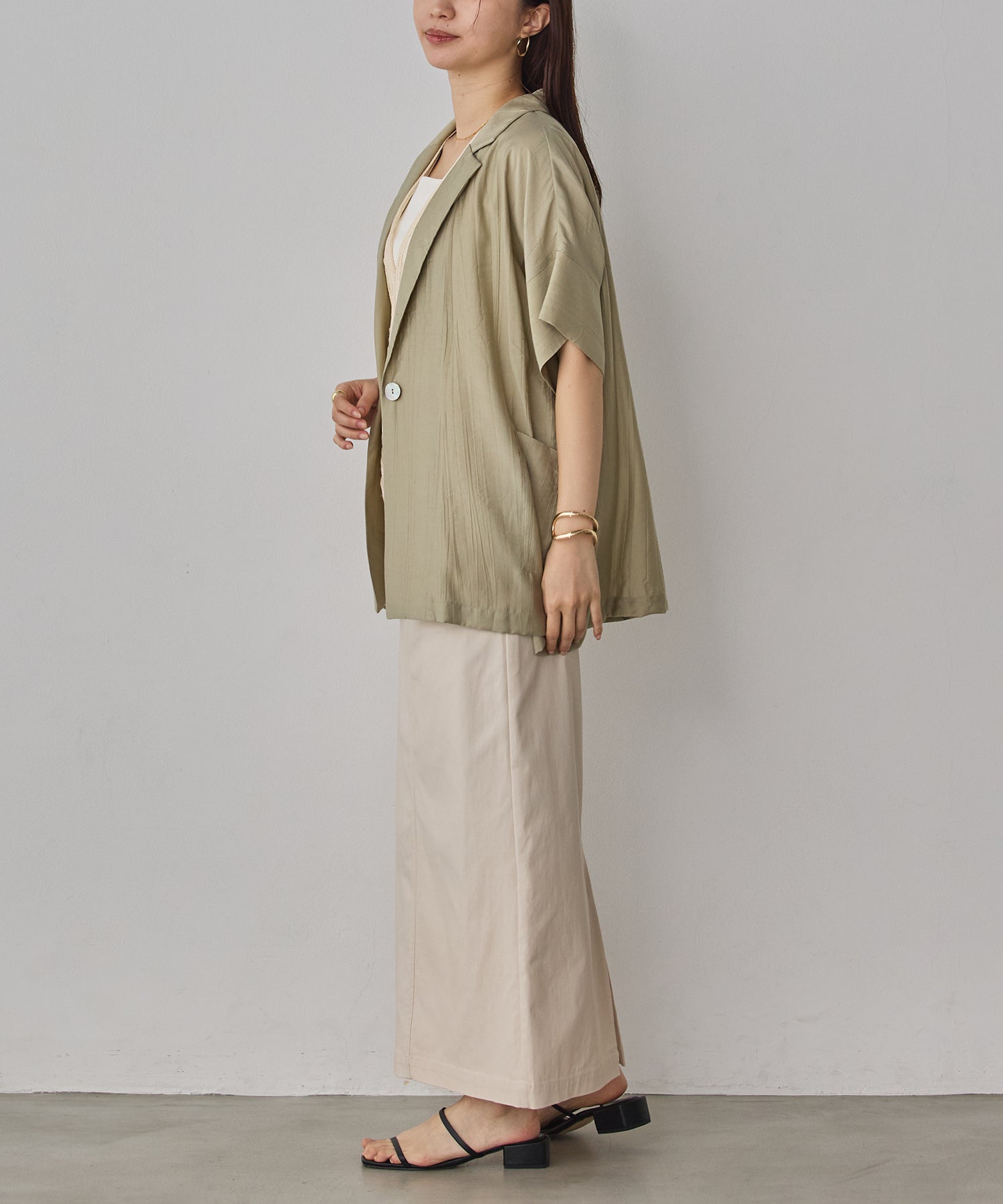 [STRETCH] 2WAY STRETCH BARILAC TIGHT SKIRT