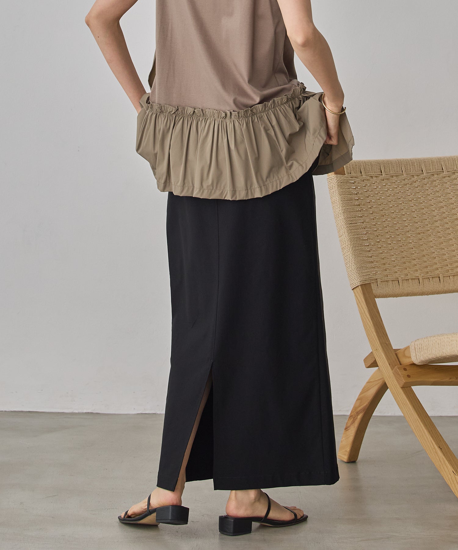 [STRETCH] 2WAY STRETCH BARILAC TIGHT SKIRT