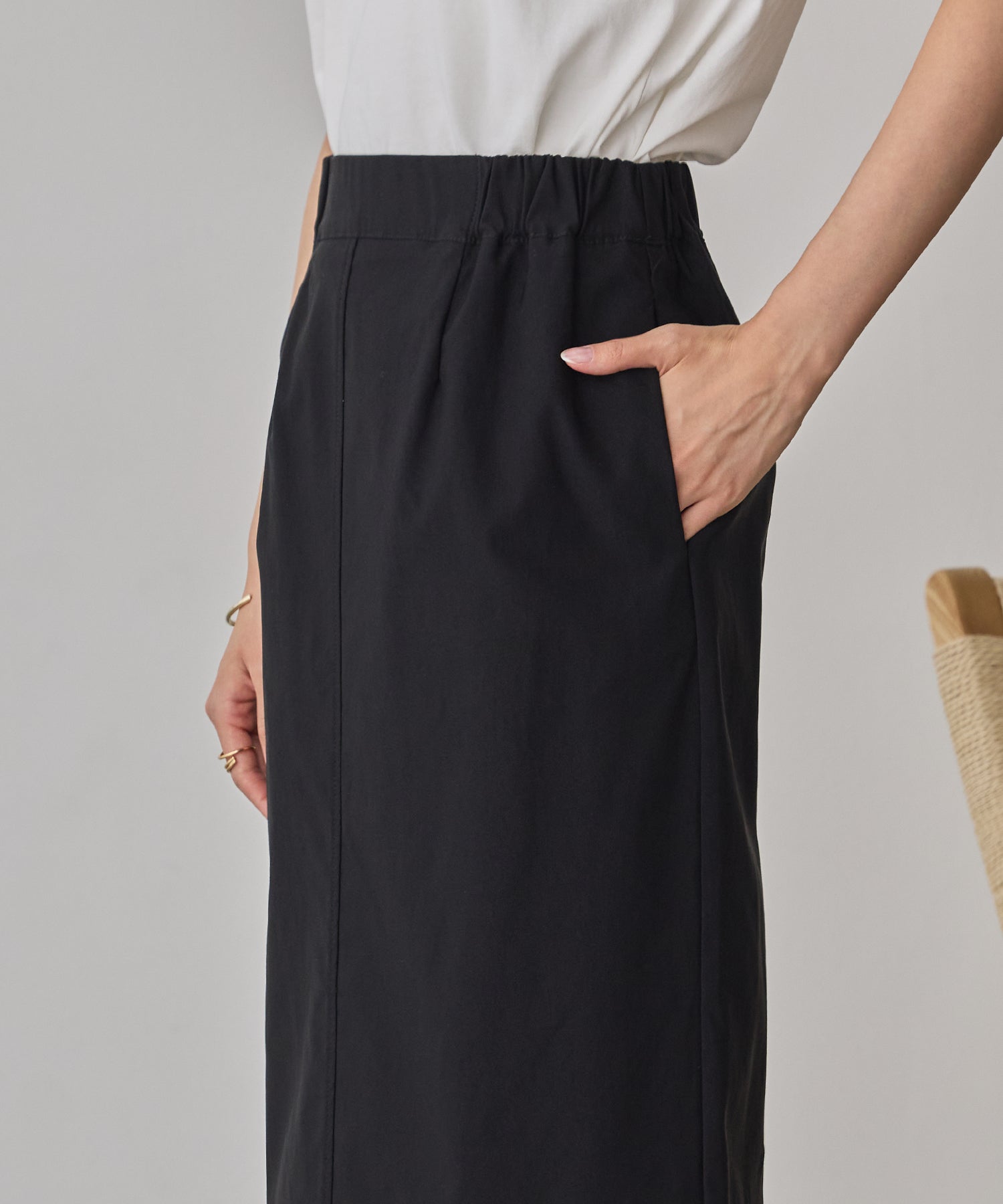 [STRETCH] 2WAY STRETCH BARILAC TIGHT SKIRT