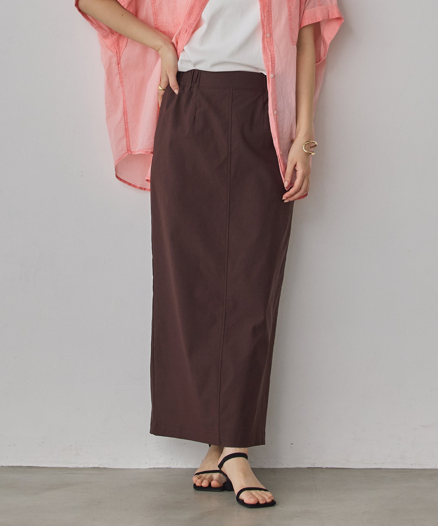 [STRETCH] 2WAY STRETCH BARILAC TIGHT SKIRT