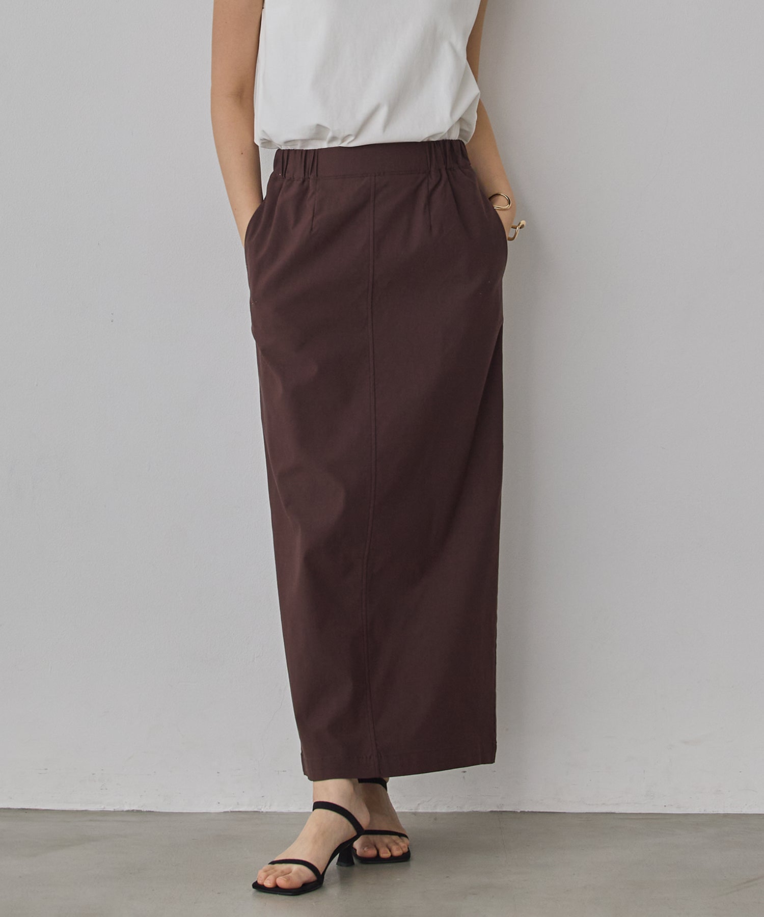 [STRETCH] 2WAY STRETCH BARILAC TIGHT SKIRT