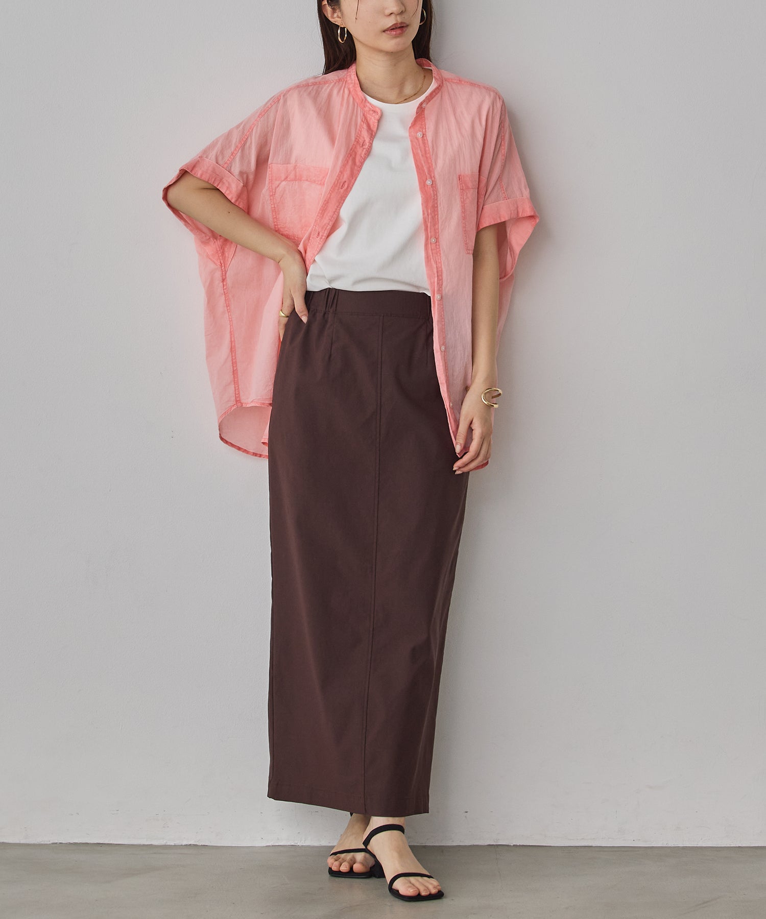 [STRETCH] 2WAY STRETCH BARILAC TIGHT SKIRT
