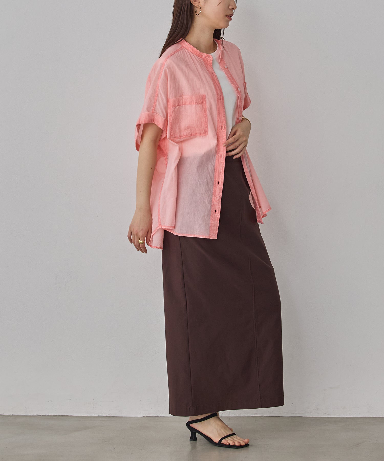 [STRETCH] 2WAY STRETCH BARILAC TIGHT SKIRT