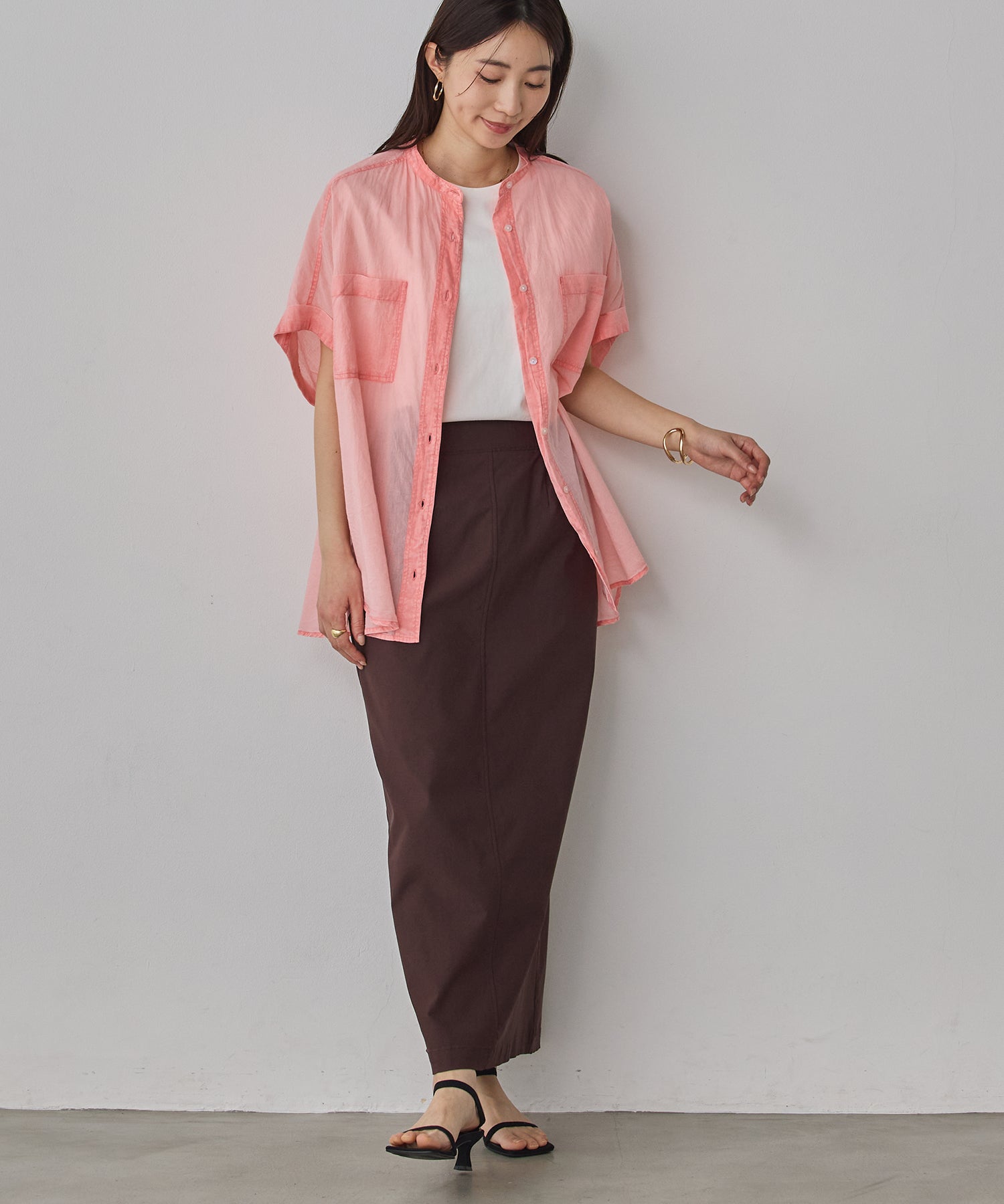 [STRETCH] 2WAY STRETCH BARILAC TIGHT SKIRT