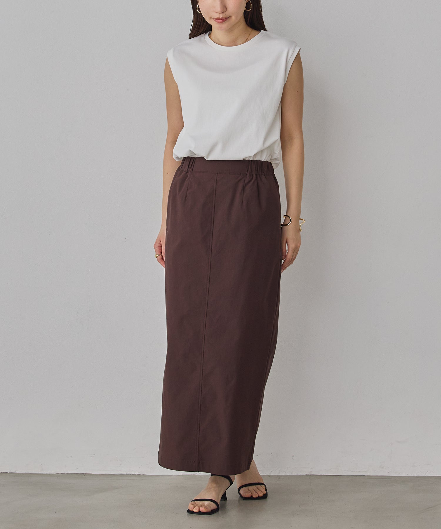[STRETCH] 2WAY STRETCH BARILAC TIGHT SKIRT