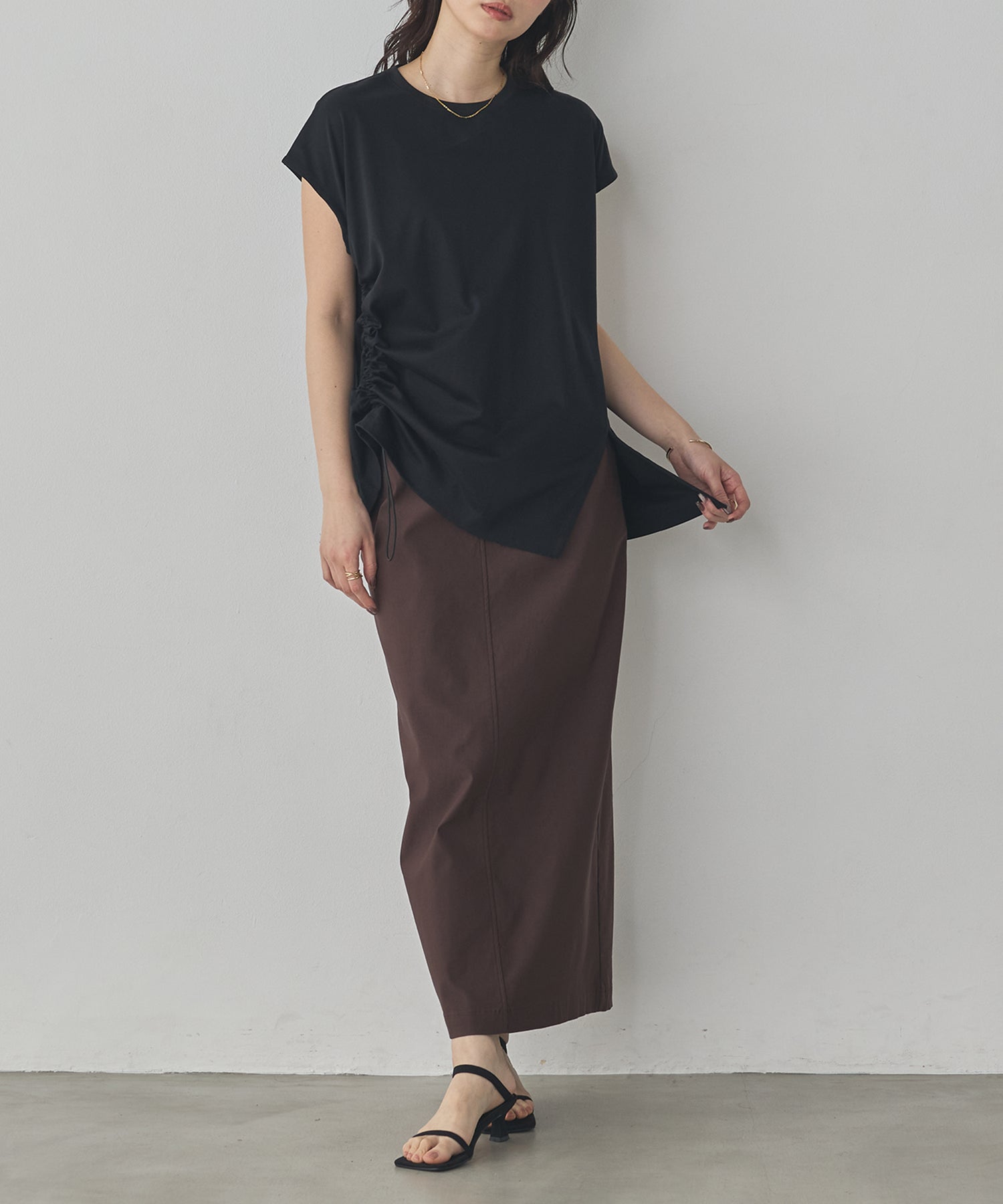 [STRETCH] 2WAY STRETCH BARILAC TIGHT SKIRT