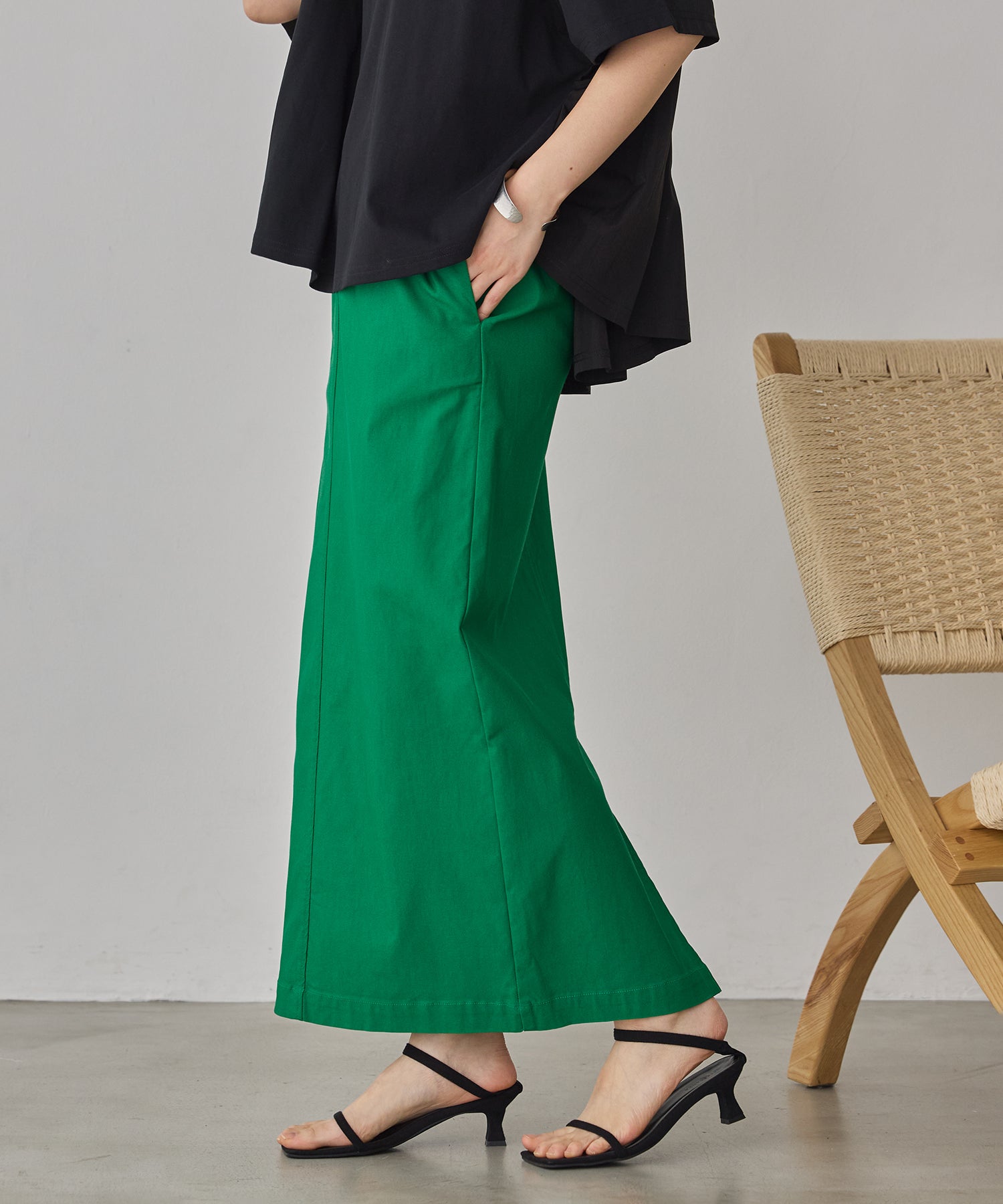 [STRETCH] 2WAY STRETCH BARILAC TIGHT SKIRT