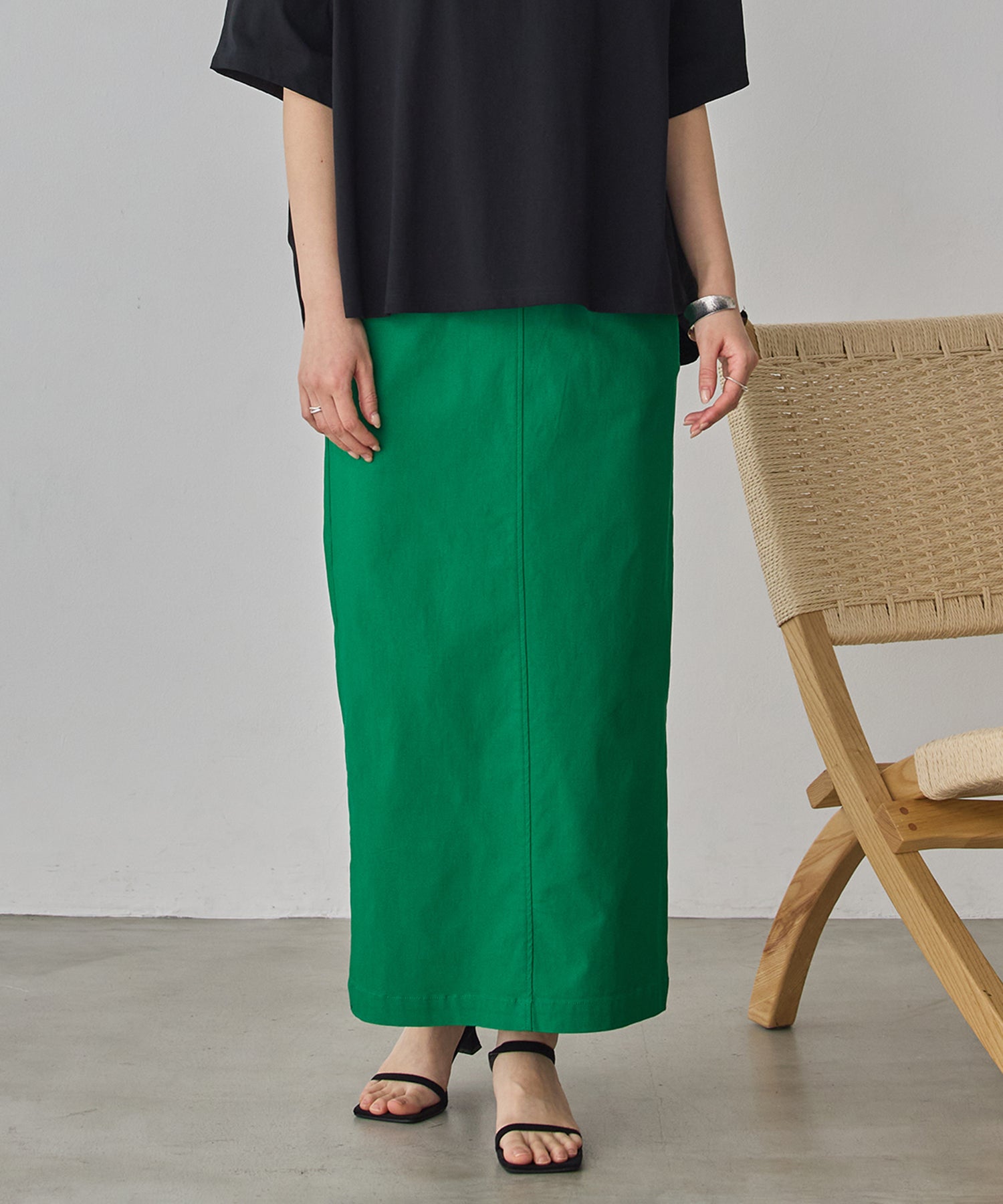 [STRETCH] 2WAY STRETCH BARILAC TIGHT SKIRT