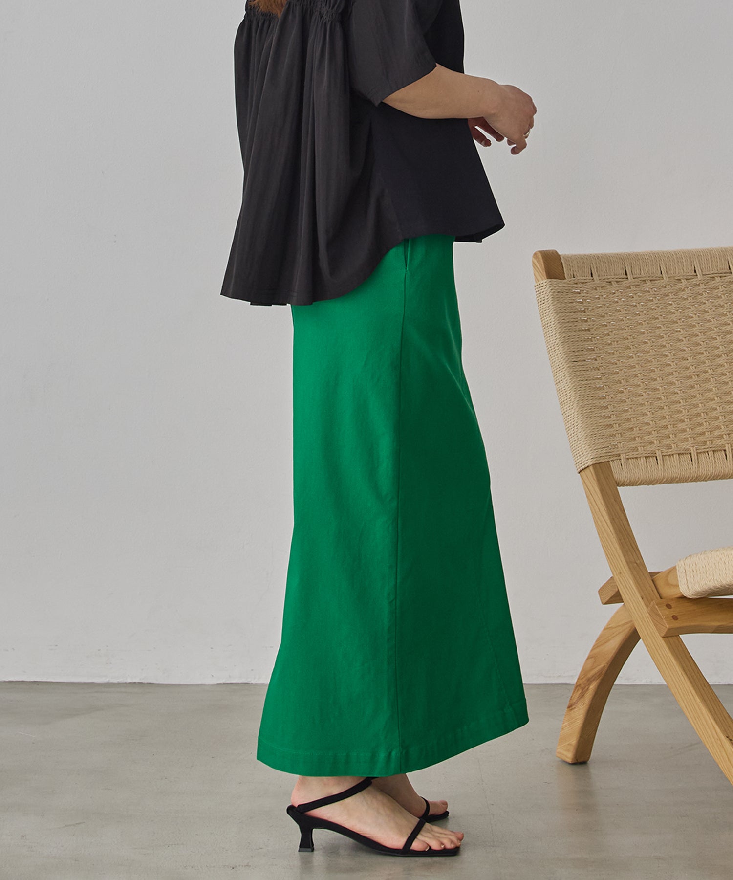 [STRETCH] 2WAY STRETCH BARILAC TIGHT SKIRT
