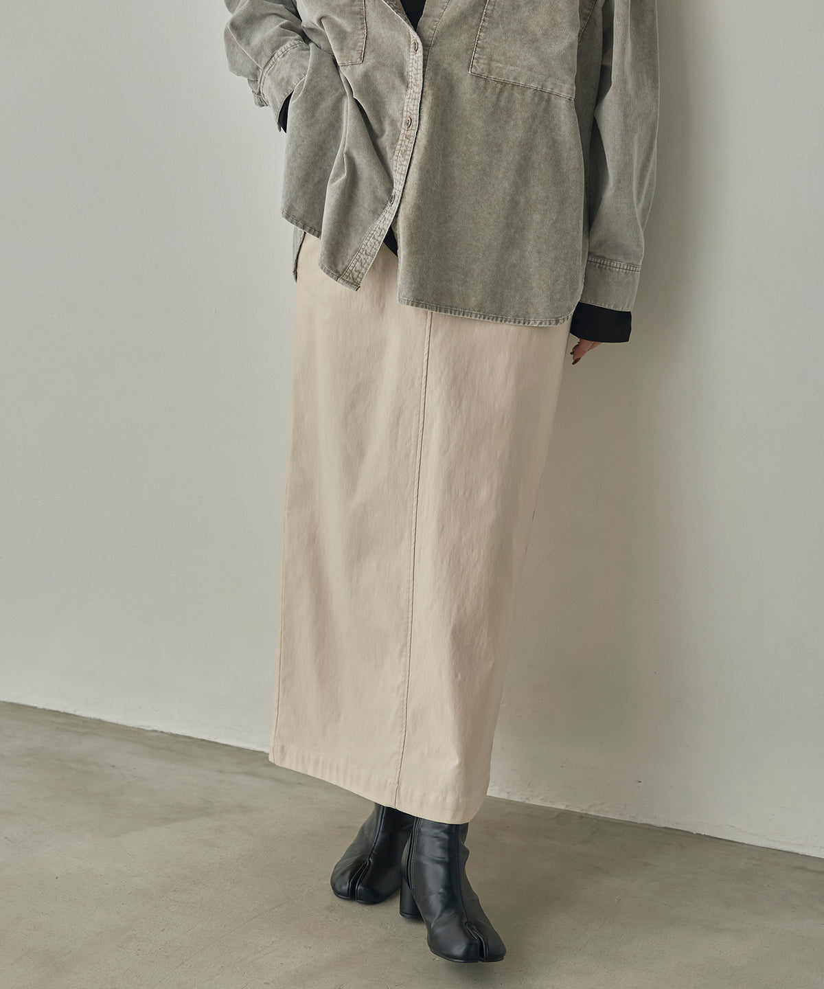 [STRETCH] FLEECE-LINED BARIRAKU TIGHT SKIRT