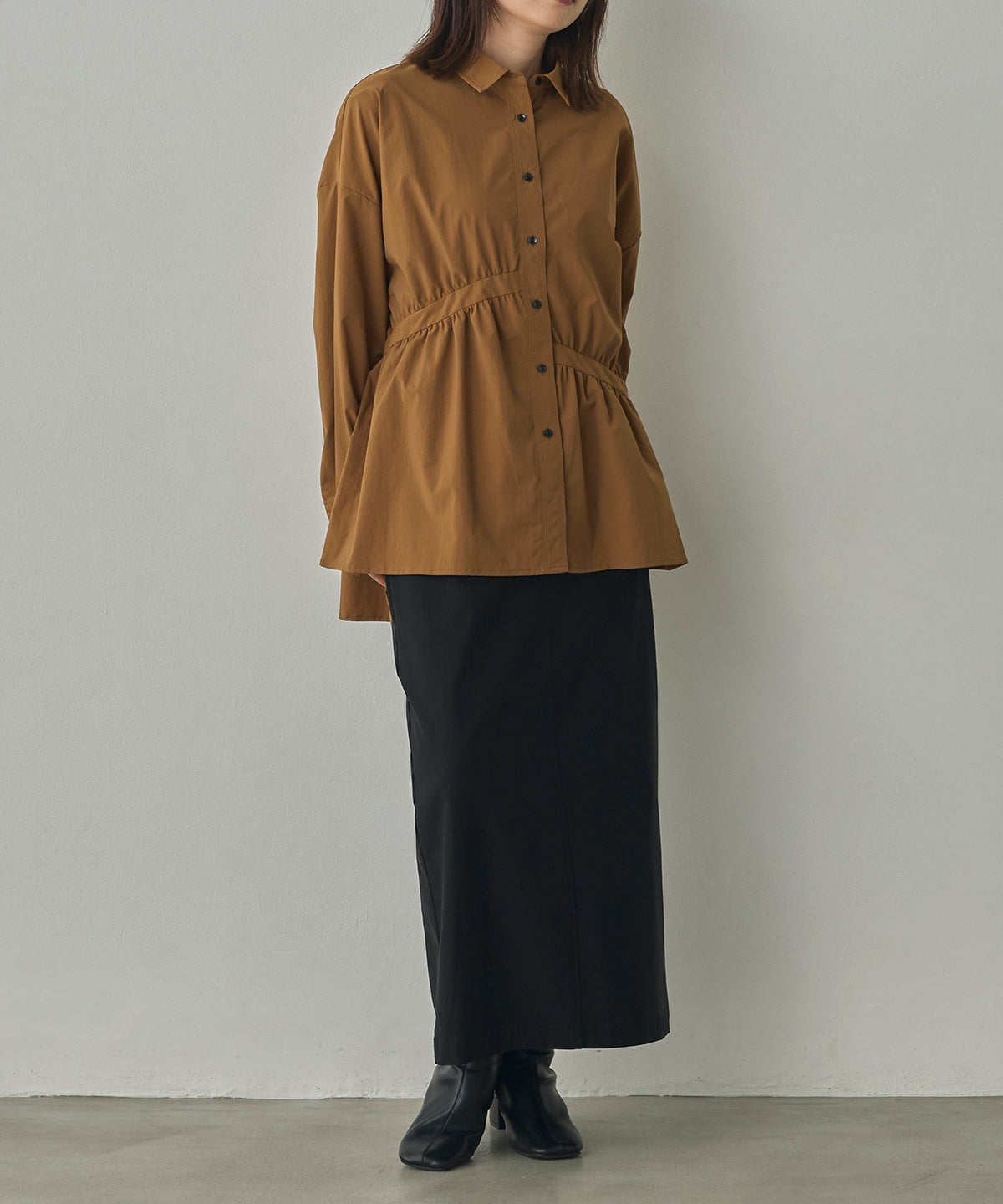 [STRETCH] FLEECE-LINED BARIRAKU TIGHT SKIRT