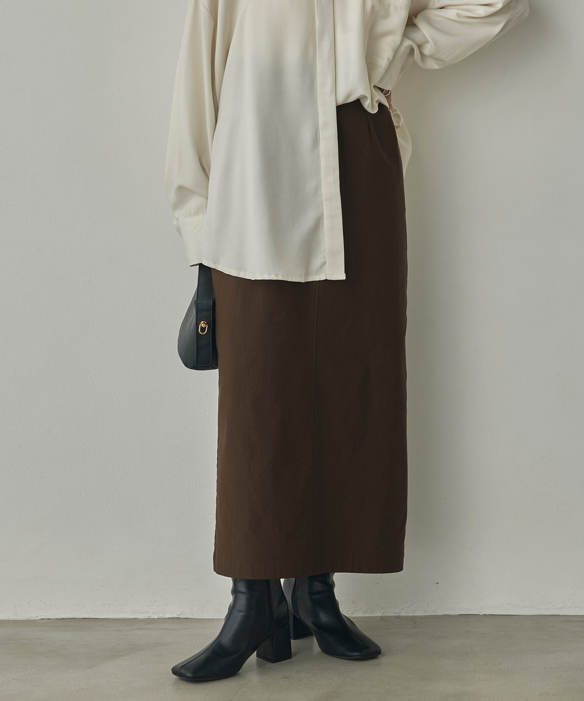 [STRETCH] FLEECE-LINED BARIRAKU TIGHT SKIRT