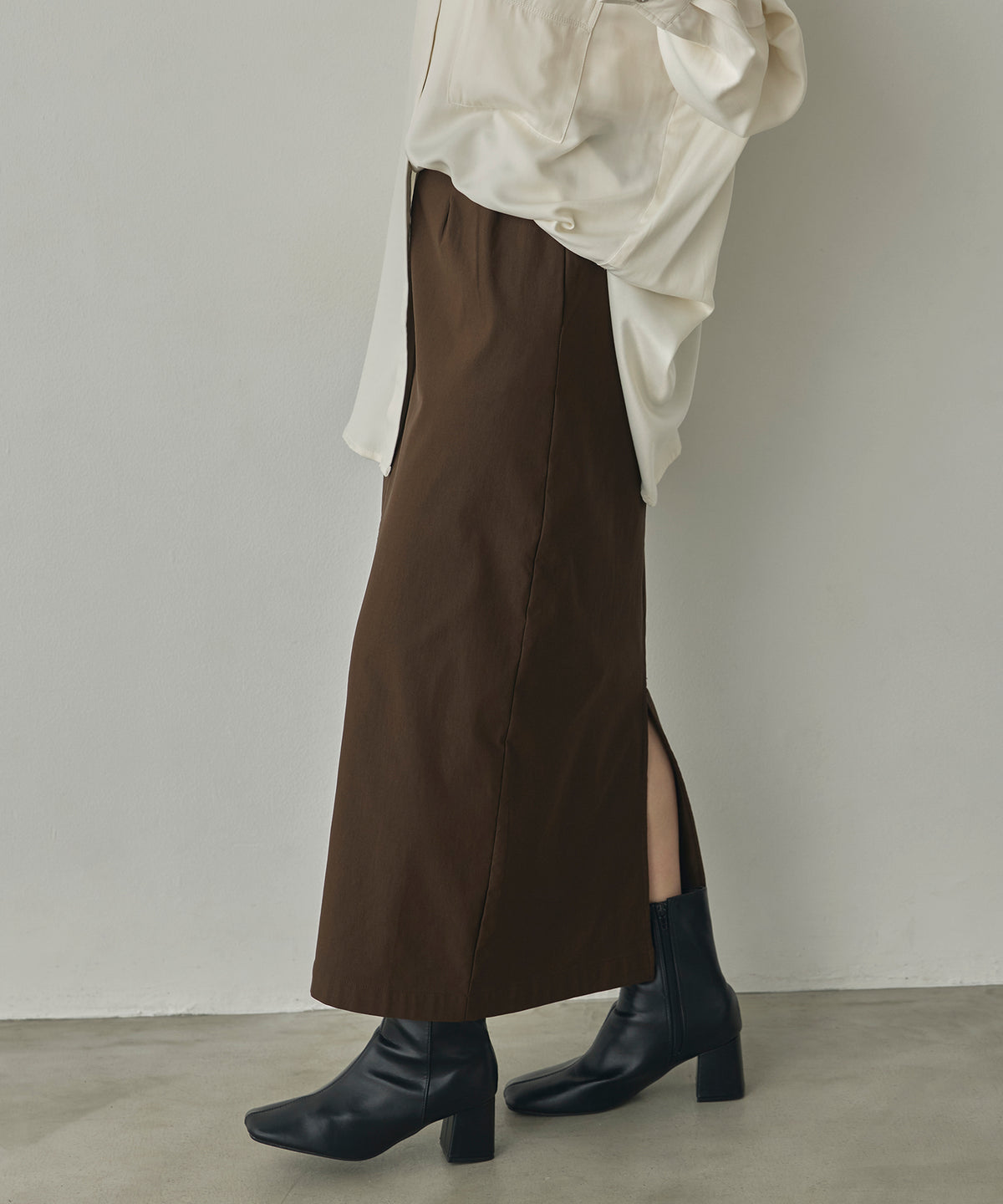[STRETCH] FLEECE-LINED BARIRAKU TIGHT SKIRT