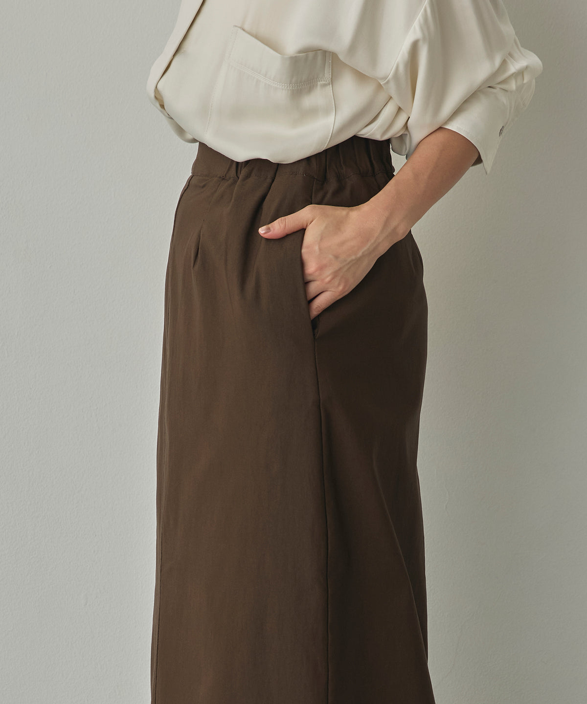 [STRETCH] FLEECE-LINED BARIRAKU TIGHT SKIRT