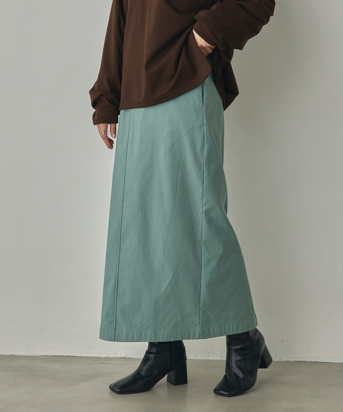 [STRETCH] FLEECE-LINED BARIRAKU TIGHT SKIRT