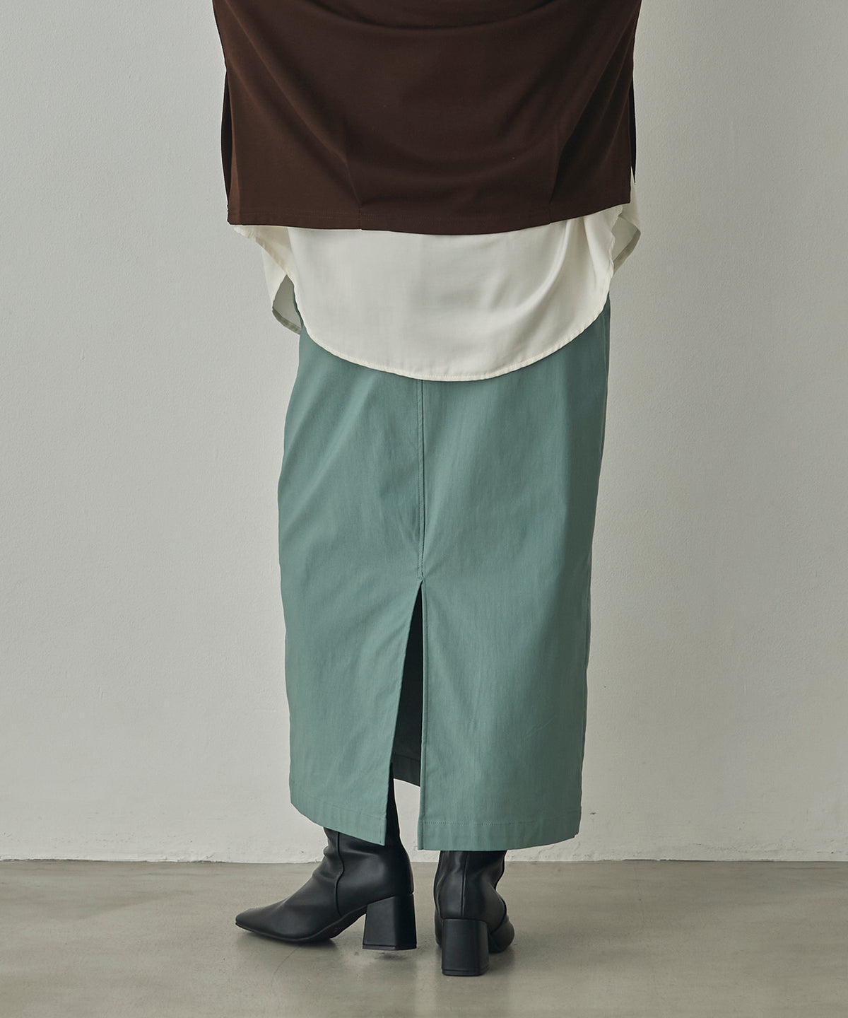 [STRETCH] FLEECE-LINED BARIRAKU TIGHT SKIRT