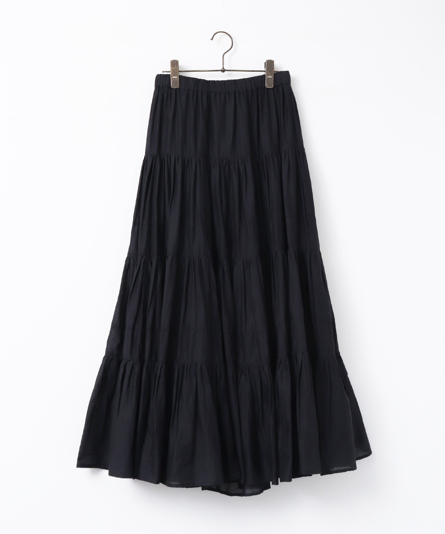 COTTON VOILE TIERED SKIRT