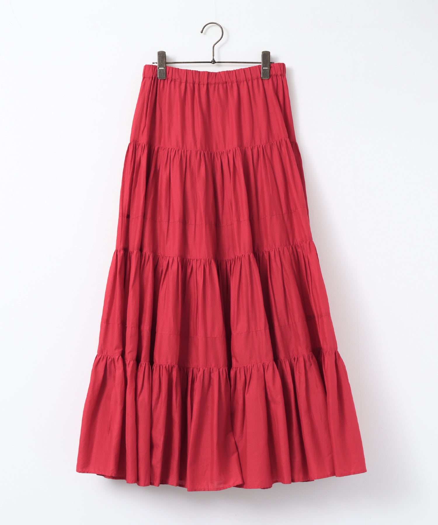 COTTON VOILE TIERED SKIRT
