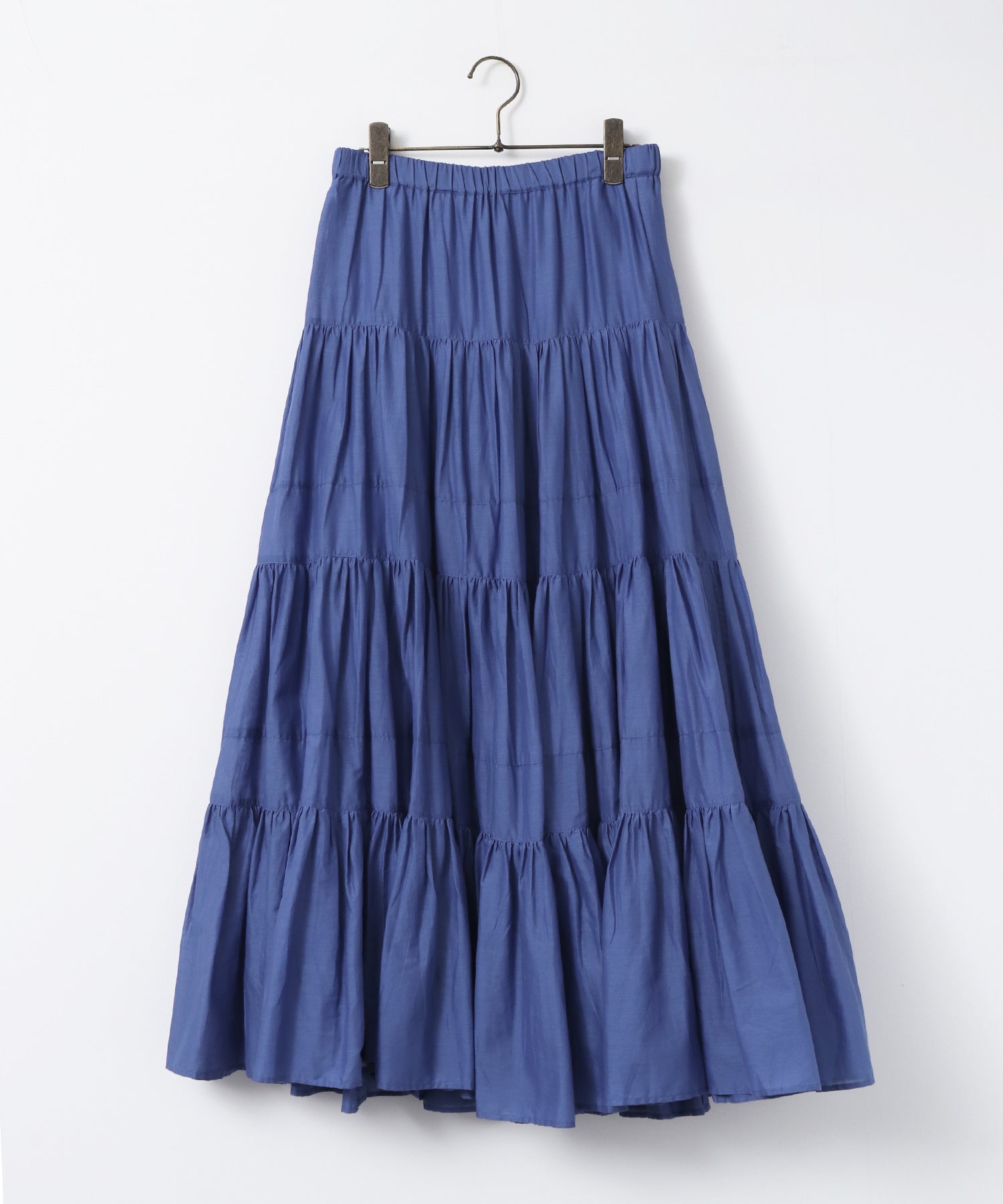 COTTON VOILE TIERED SKIRT