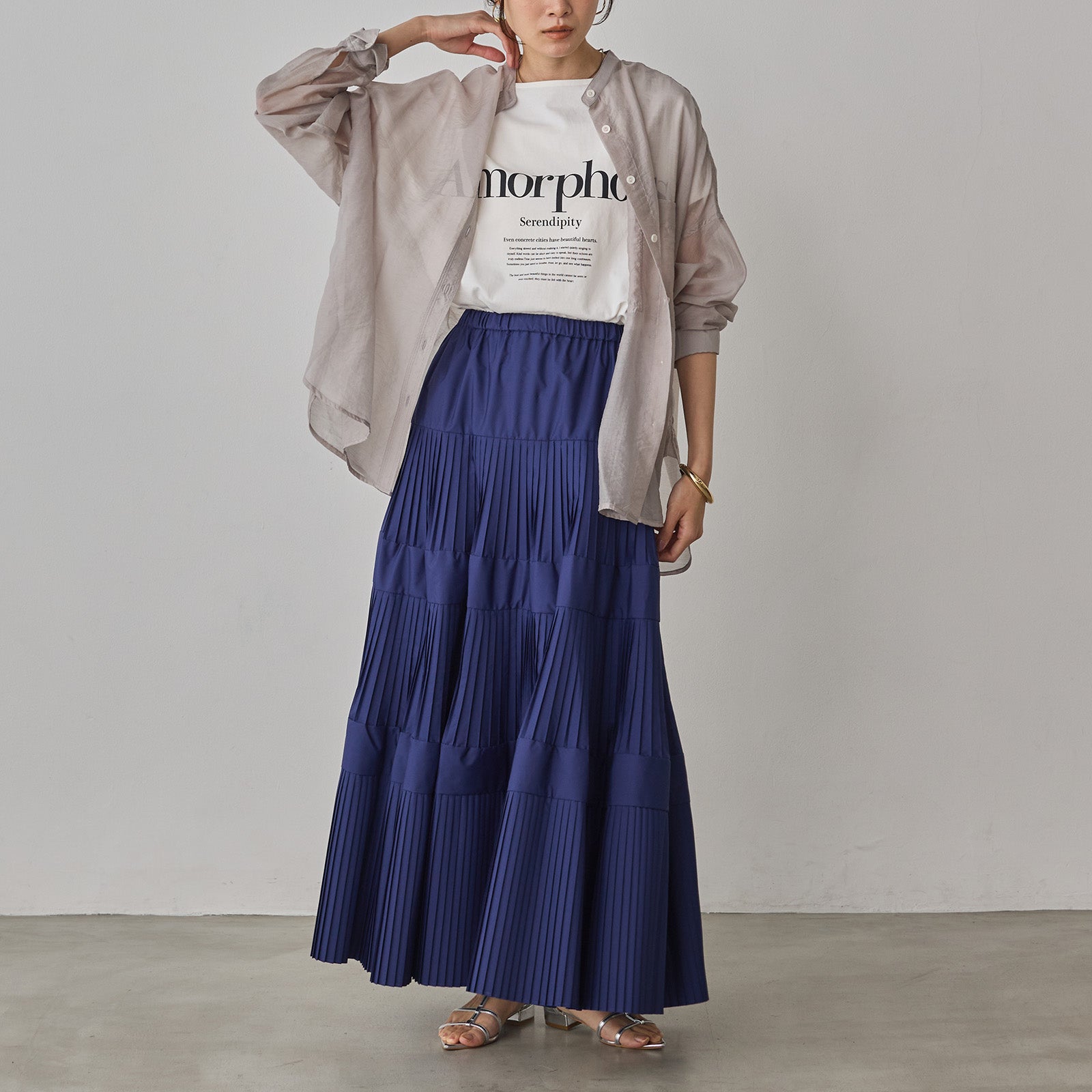 スカート theredthread frontier tiered skirt THEREDTHREAD / ザレッドスレッド】frontier tiered skirt