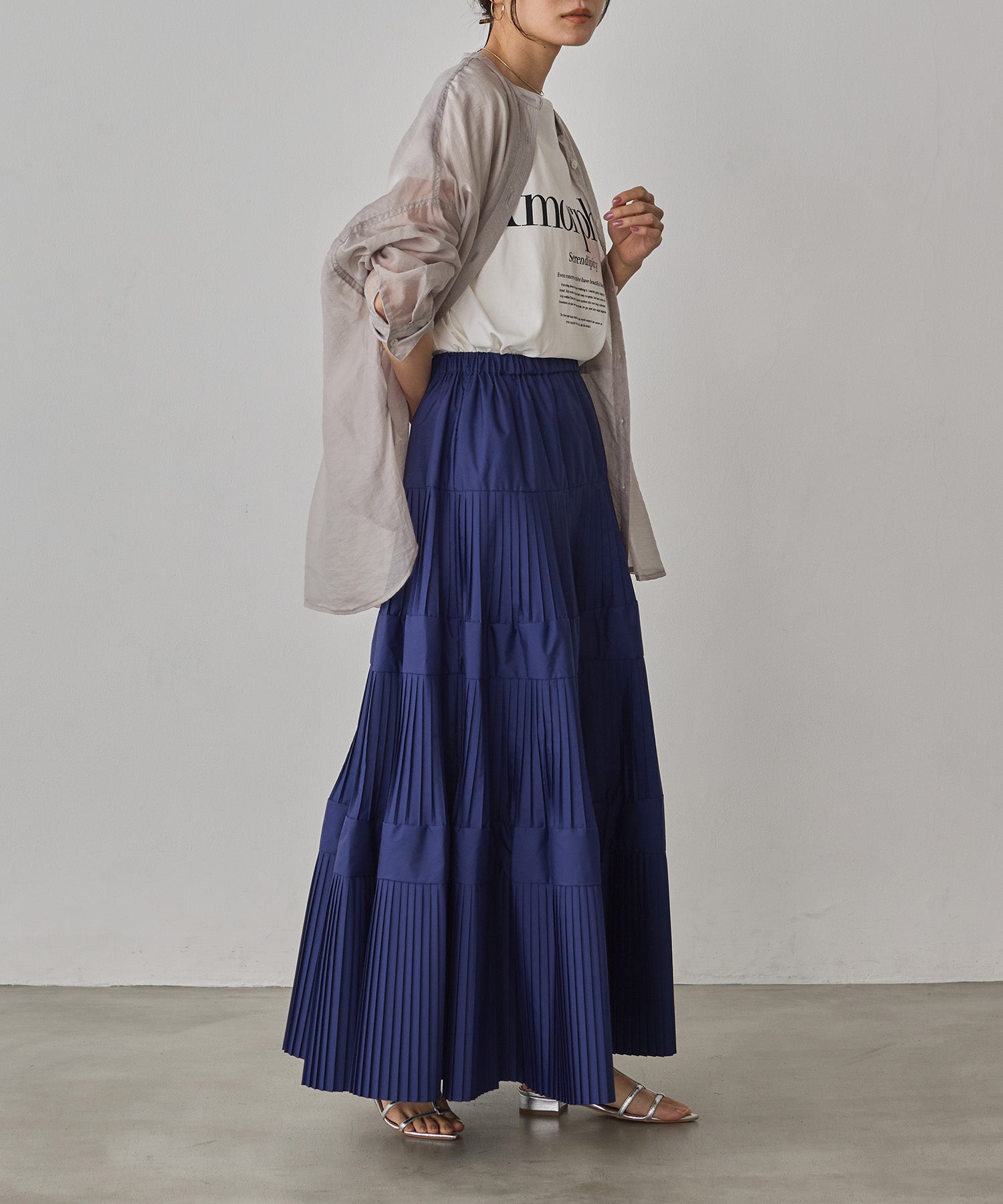 haunt プリーツスカート PLEATED TIERED SKIRT
