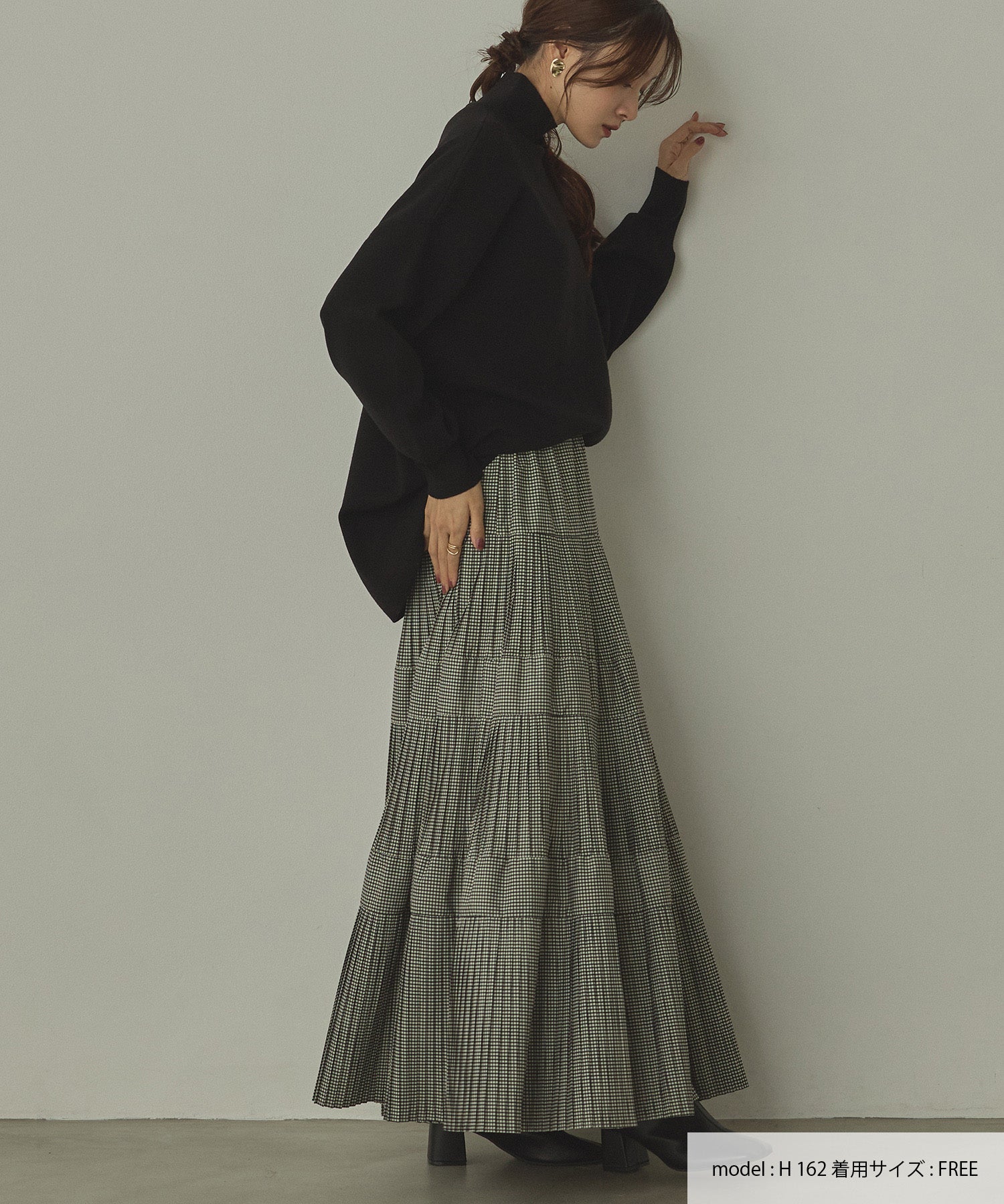 【新色追加】プリーツティアードスカート