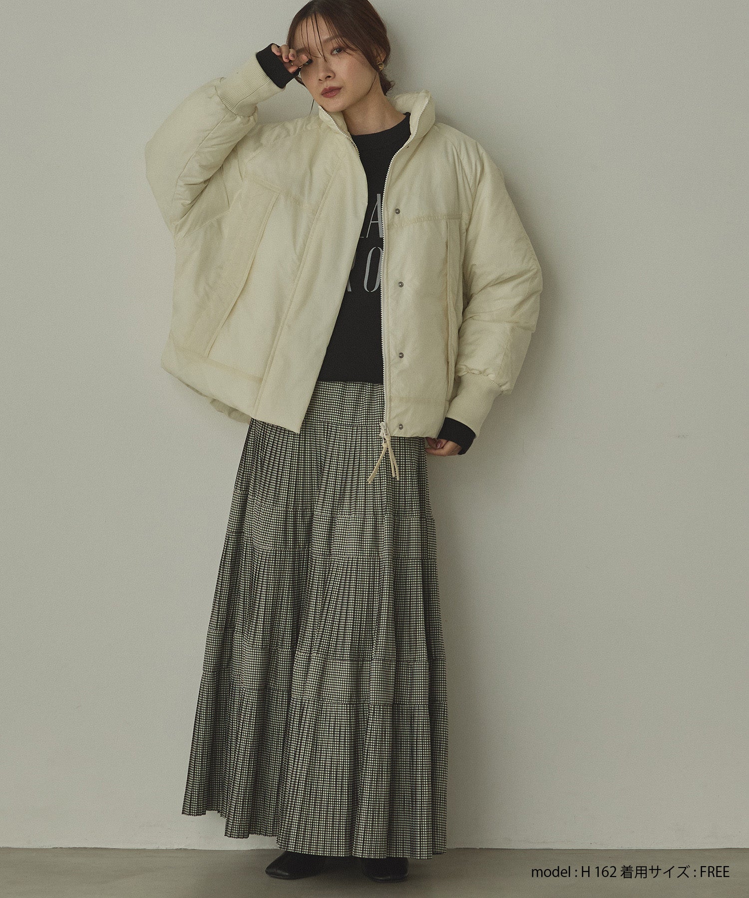 【新色追加】プリーツティアードスカート