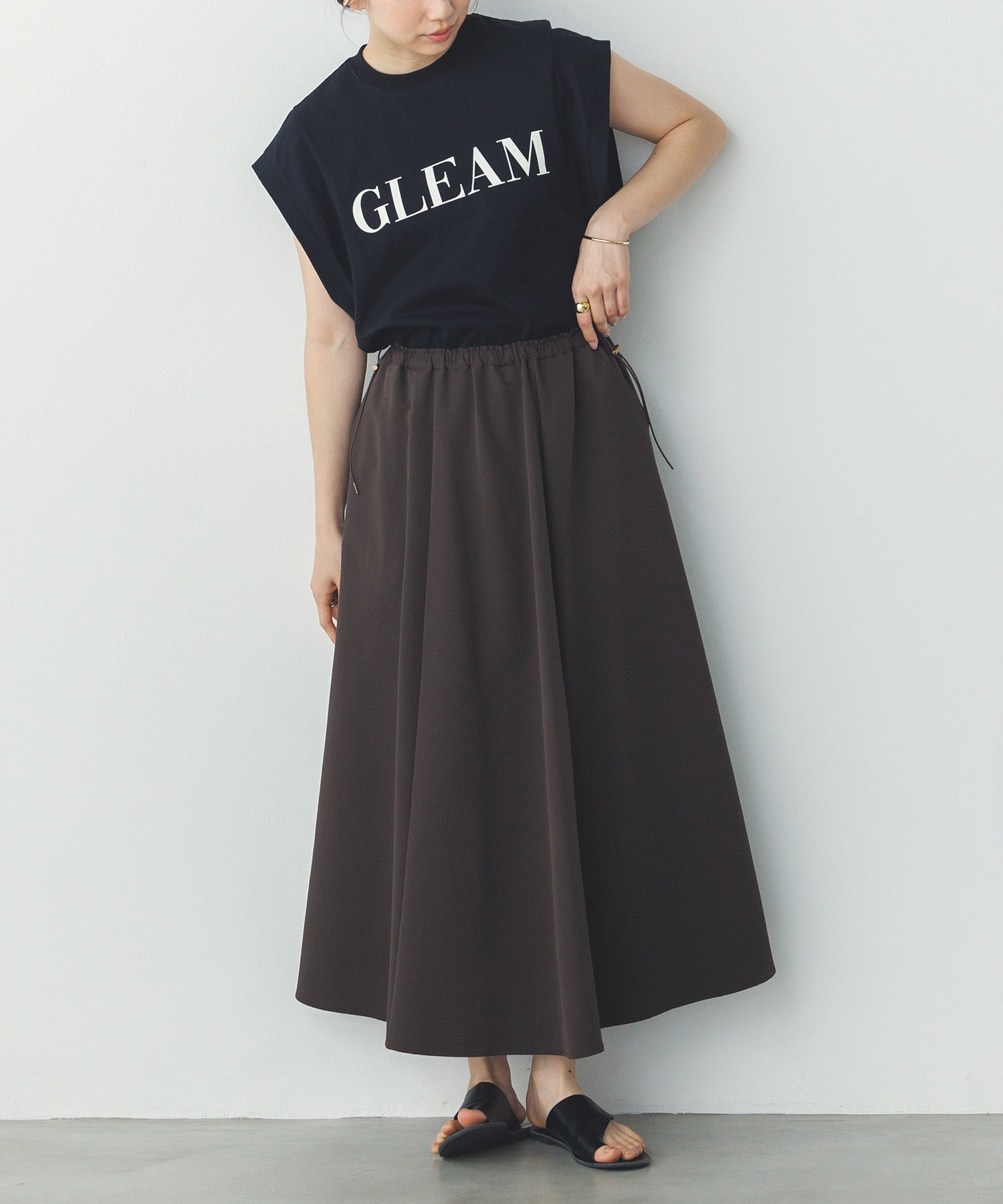 撥水 フレアスカート