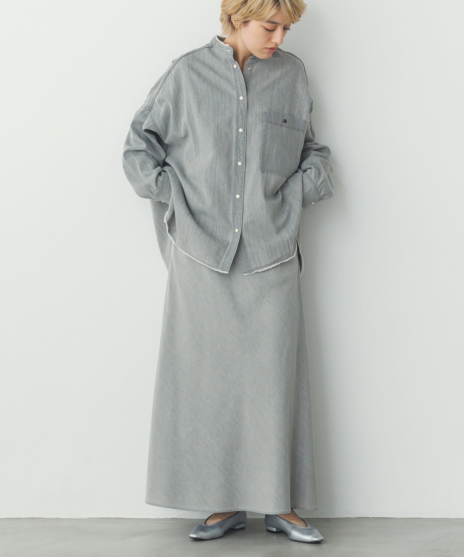 セミフレア デニムスカート