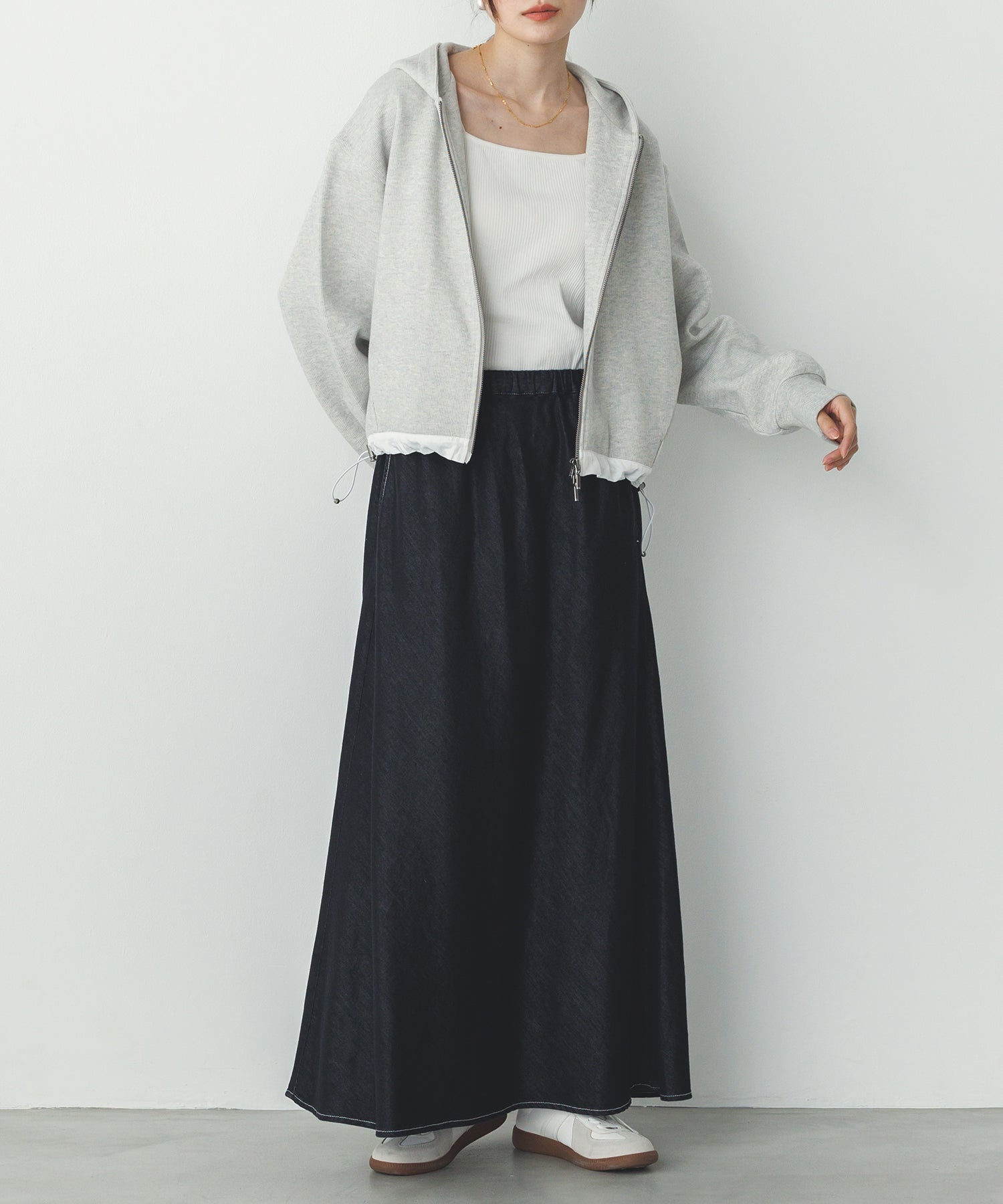 セミフレア デニムスカート